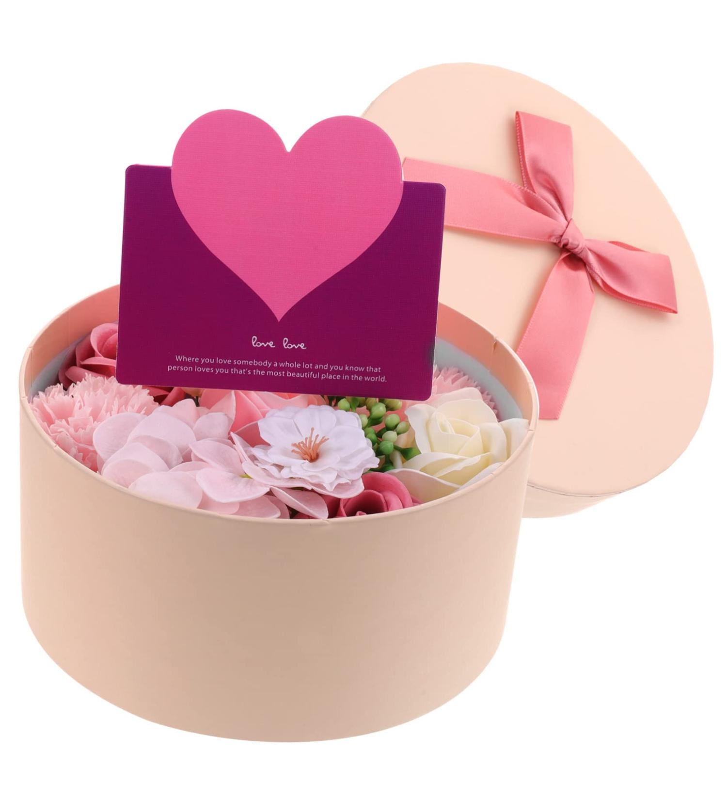 IWOWHERO Preserved Flower Decoration Scented Soap Rose Petals Rose Shaped Soap Floral Scented Soap Scented Plant Artificial Plants Mother's Day Simulation Soap Rose Wedding Soap Flower 16.2X16.2X8.2CM Pink - Buy Online on GoSupps.com