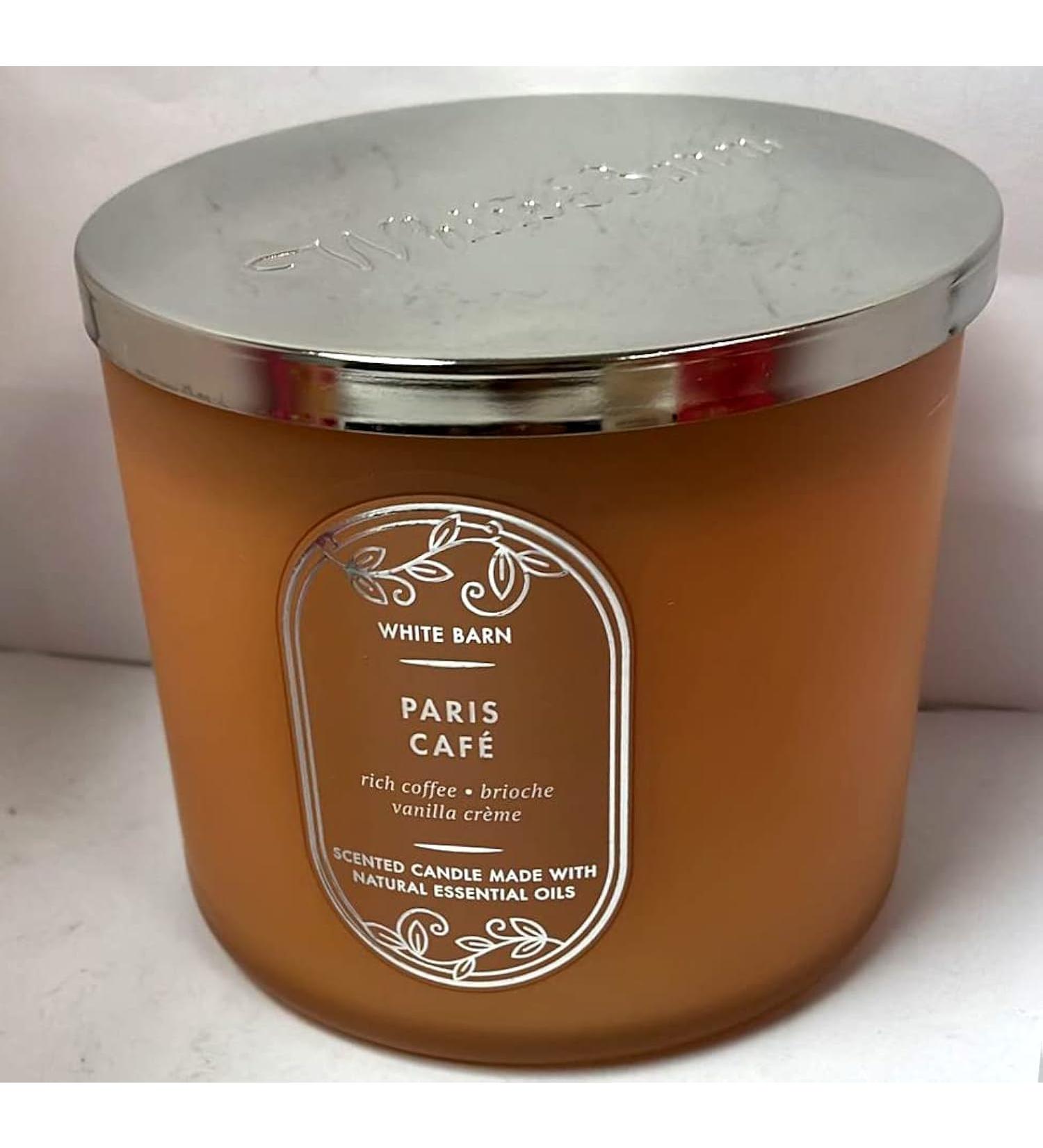 Buy Bath and Body Works White Barn 3-Wick Candle with Essential Oils - 14.5 oz - Paris Cafe | International Shipping Available - Buy Online on GoSupps.com