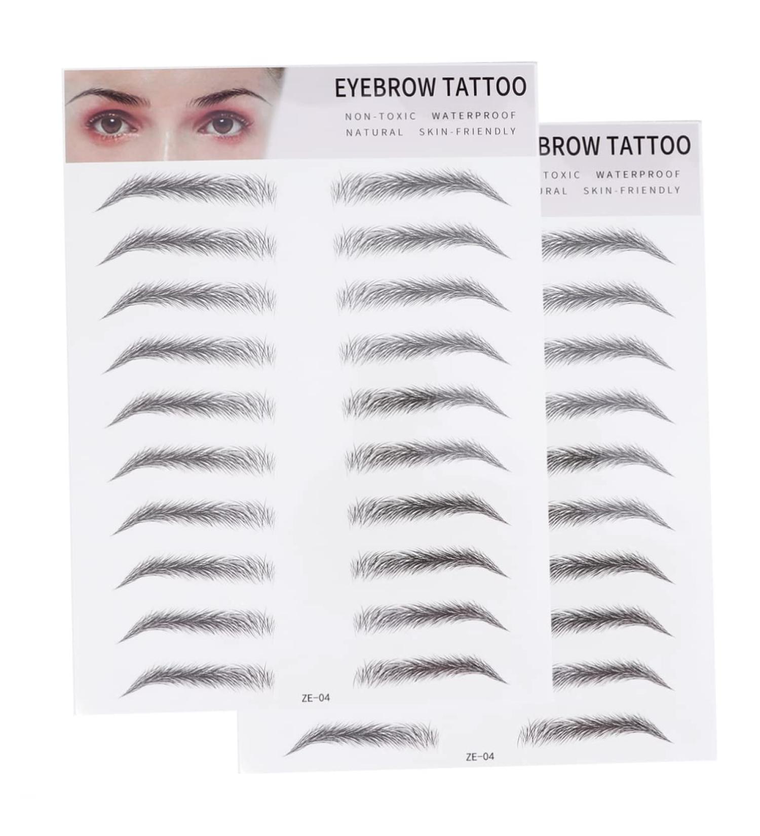 Ipetboom 2pcs 3d Eyebrow Stickers Suits Makeup Eyebrow Transfer Eyebrow Transfer Stickers The Lazy Make up 6d - Buy Online on GoSupps.com