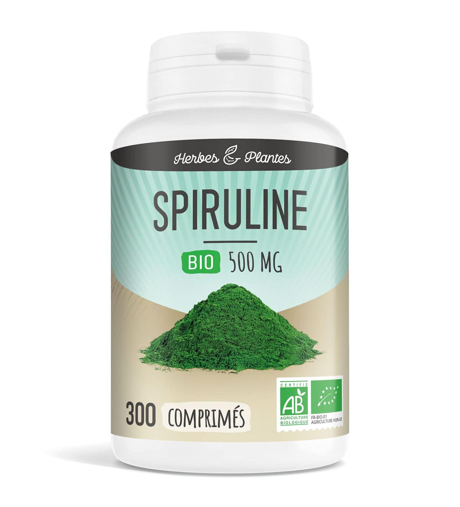 Herbes Et Plantes Spiruline Bio 300 Comprim s 500 mg