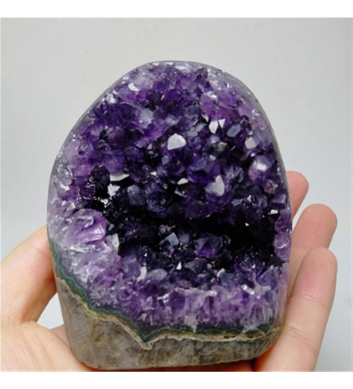 Crystals Amethyst Geode Natural Amethyst Crystal for Feng Shui Specimen Beautiful (Size : 500g) - Buy Online on GoSupps.com