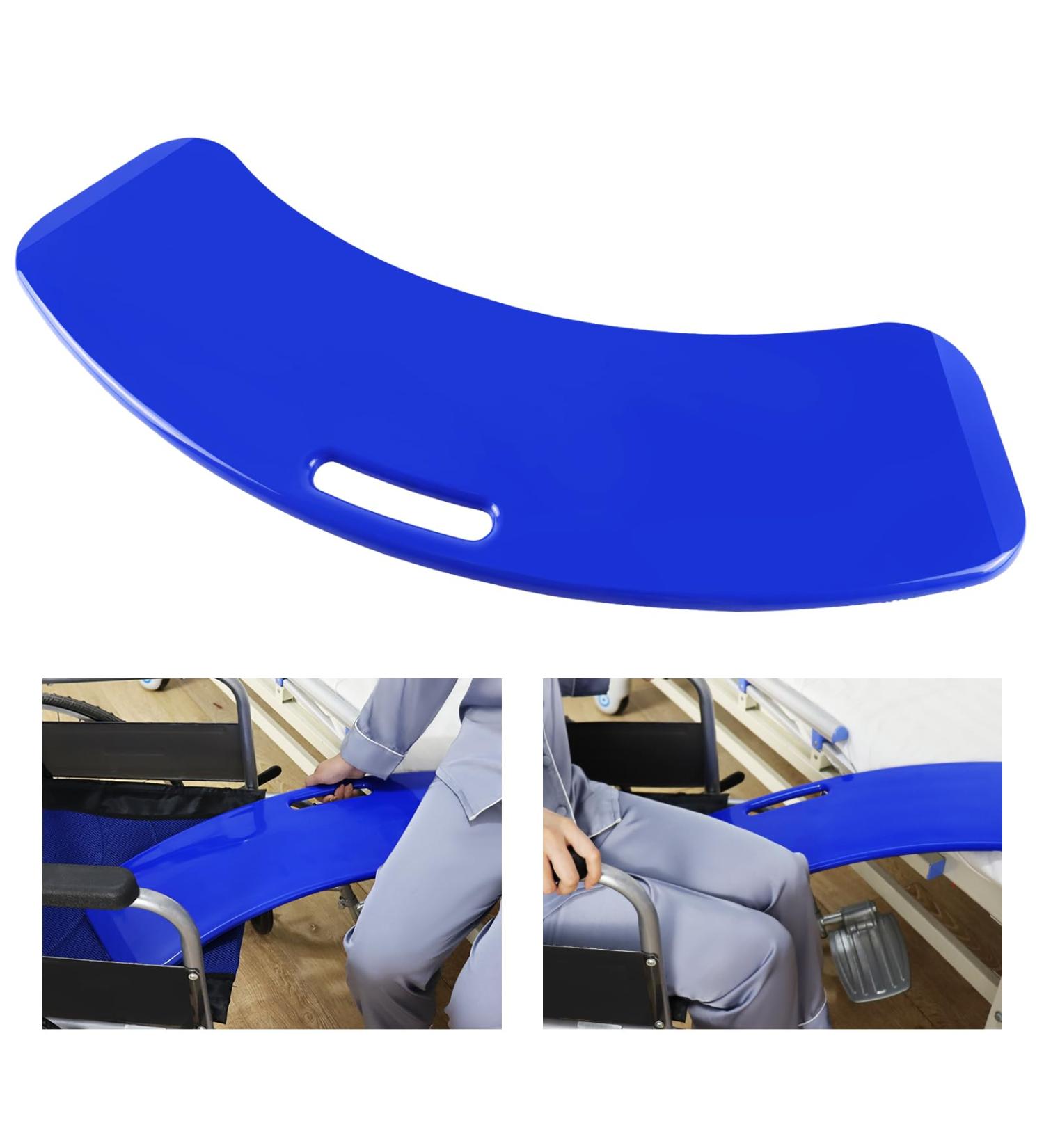 YXCMD Transfer Board - Curved Sliding Aid for Patients & Disabled | 330 LB Capacity | Bed Toilet Tub & Car Use (Blue) - Buy Online on GoSupps.com