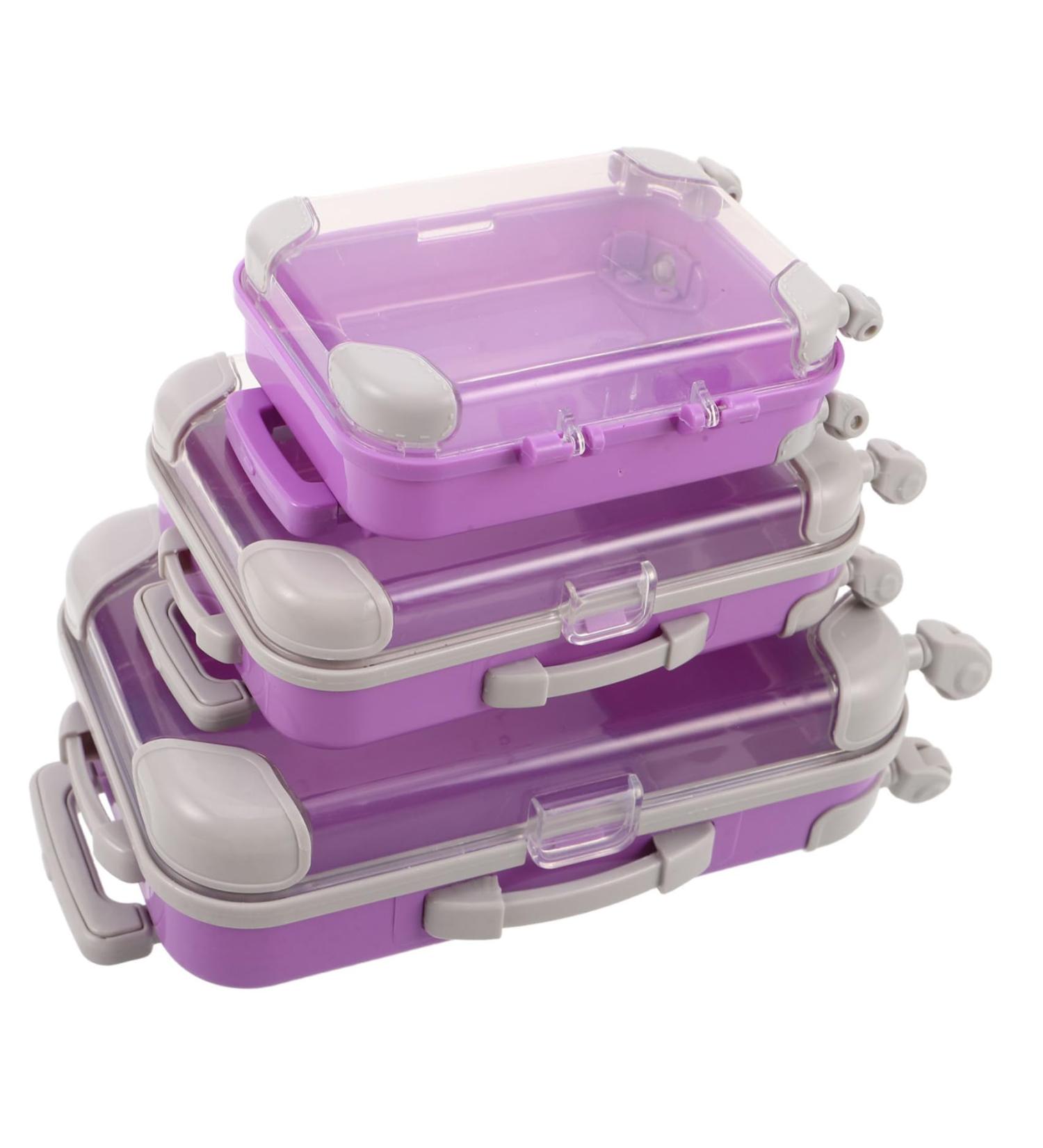 CLISPEED Bo te de Rangement pour Faux Cils Mini Valise Violette Lot de 3 Pi ces Organisateur Transparent et Robuste pour Extensions de Cils Trousse de Maquillage Portable pour Voyage et - Buy Online on GoSupps.com