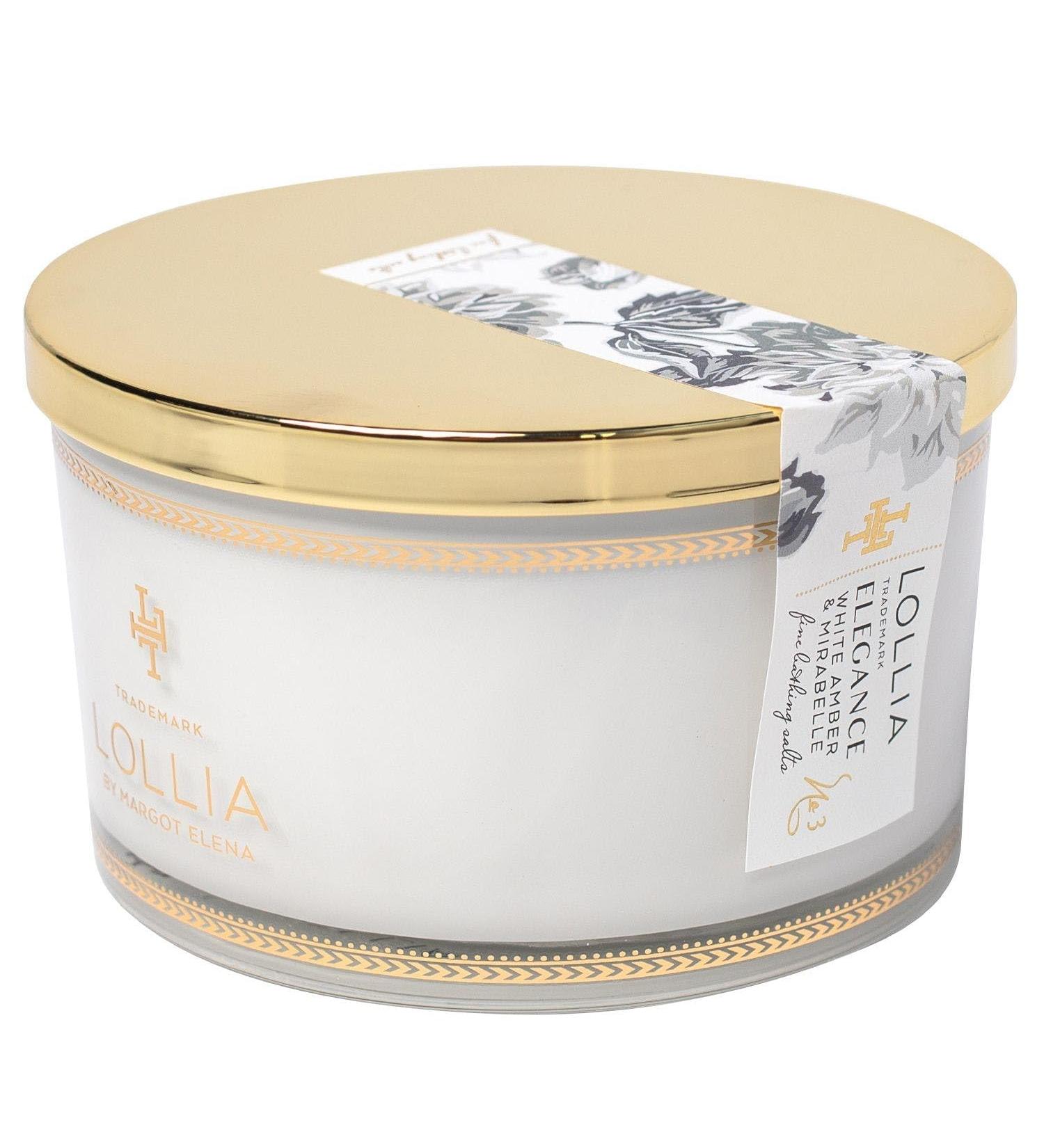 Lollia Elegance Fine Bath Salts - 20 oz. White Amber & Mirabelle | Luxury Bath Essentials for Women - Shop Internationally - Buy Online on GoSupps.com