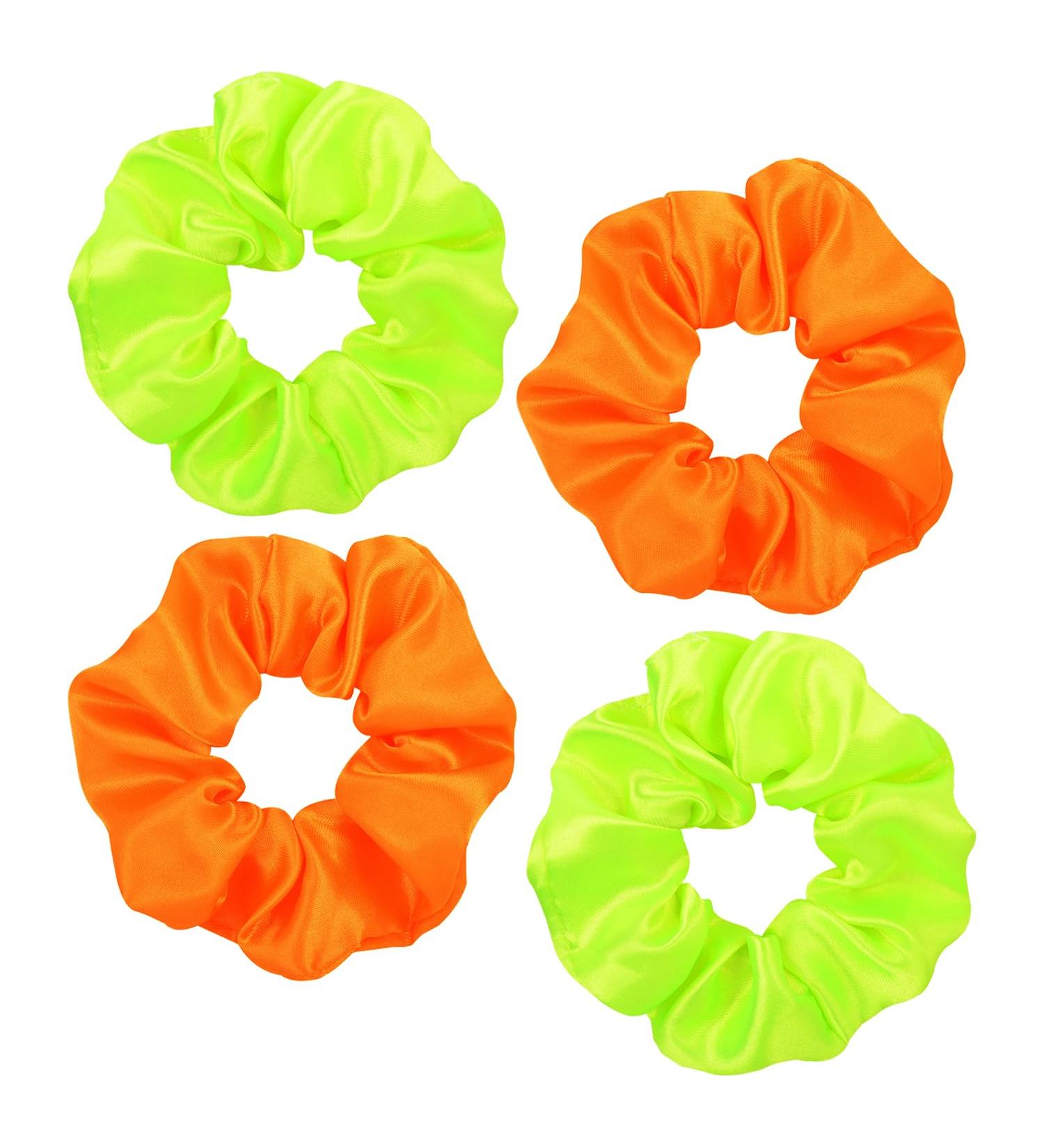 4 Pieces Neon Color Hair Ties Satin Hair Ties Hair Ties for Women Elastic Hair Ties Hair Ties Elegant Hair Ties Hair Ties for Ladies and Girls - Buy Online on GoSupps.com
