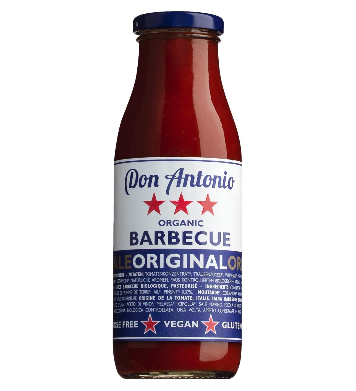 Don Antonio Don Antonio - Organic BBQ Sauce 350 ml a flavorful and versatile seasoned sauce seasoned with an aromatic blend of coriander chili garlic and other herbs for a fruity and spicy delight - Buy Online on GoSupps.com