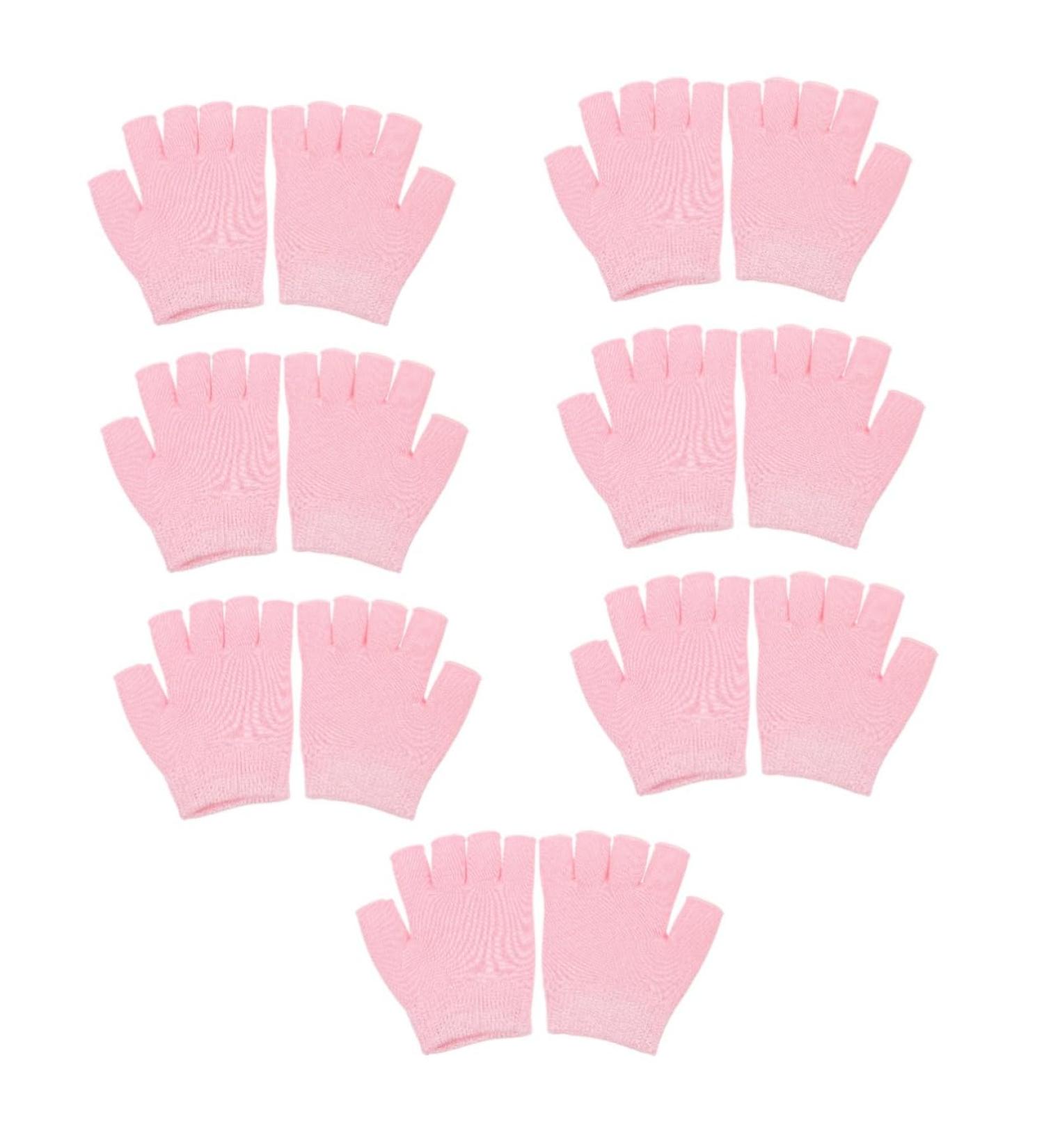 minkissy 7 Pairs Gel Moisturizing Gloves Skin Care Gloves Moisturizing Gloves for Women Protective Gloves Hand Care Gloves Fingerless Gel Gloves Moisturizing Hand Gloves Knitted Hand Gloves - Buy Online on GoSupps.com