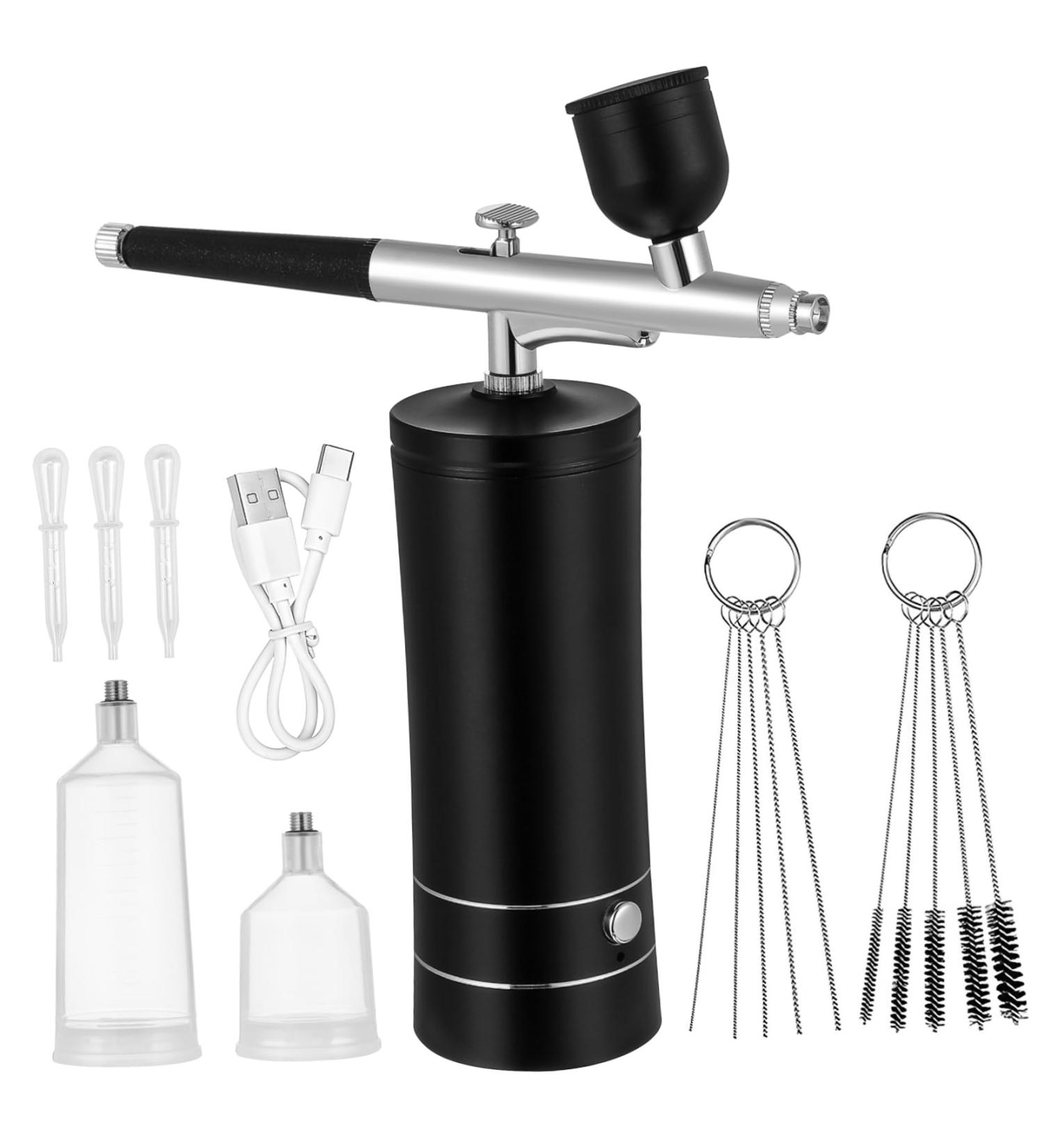 Baluue 1 Set ( usb) Air Brush for Barber Air Brush Kit Nail Airbrush Cordless Aluminum Alloy 12.00X4.20X4.20CM - Buy Online on GoSupps.com