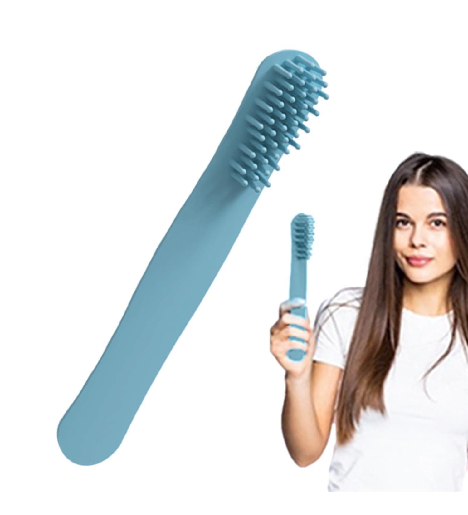 Premium Generic Scalp Massager Comb for Soft Healthy Hair - Gentle on Scalp Ideal for All Hair Types - Blue - Buy Online on GoSupps.com