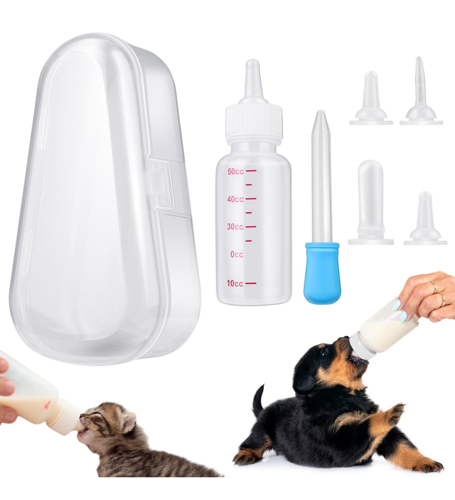 cobee Pet Feeding Bottle Kit Puppy Nursing Bottle Pet Bottle Set Kitten feeding Bottle Set Pet Milk Feeder Bottle Kit for Kittens Puppies Rabbits - Buy Online on GoSupps.com