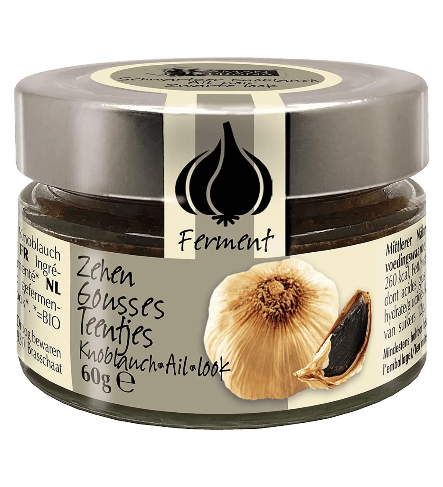 Amanprana Organic Black Garlic 1 Toe Glass (1 x 60 g)
