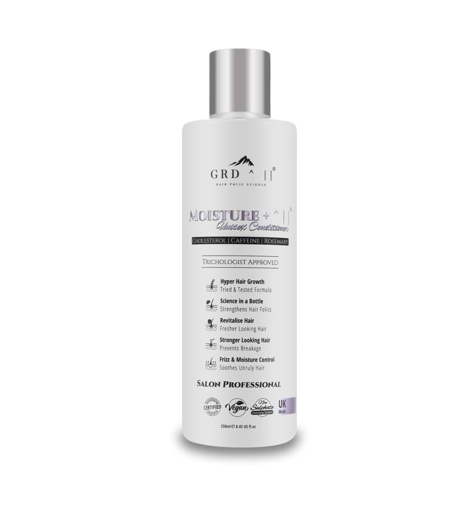GRD II - Moisture + Conditioner - Designed Specifically For Thinning Hair - Hyper Hair Growth Formula - Infused with Caffeine Rosemary & Shea Butter. Treatment For Dry & Damaged Hair. Unisex. - Buy Online on GoSupps.com