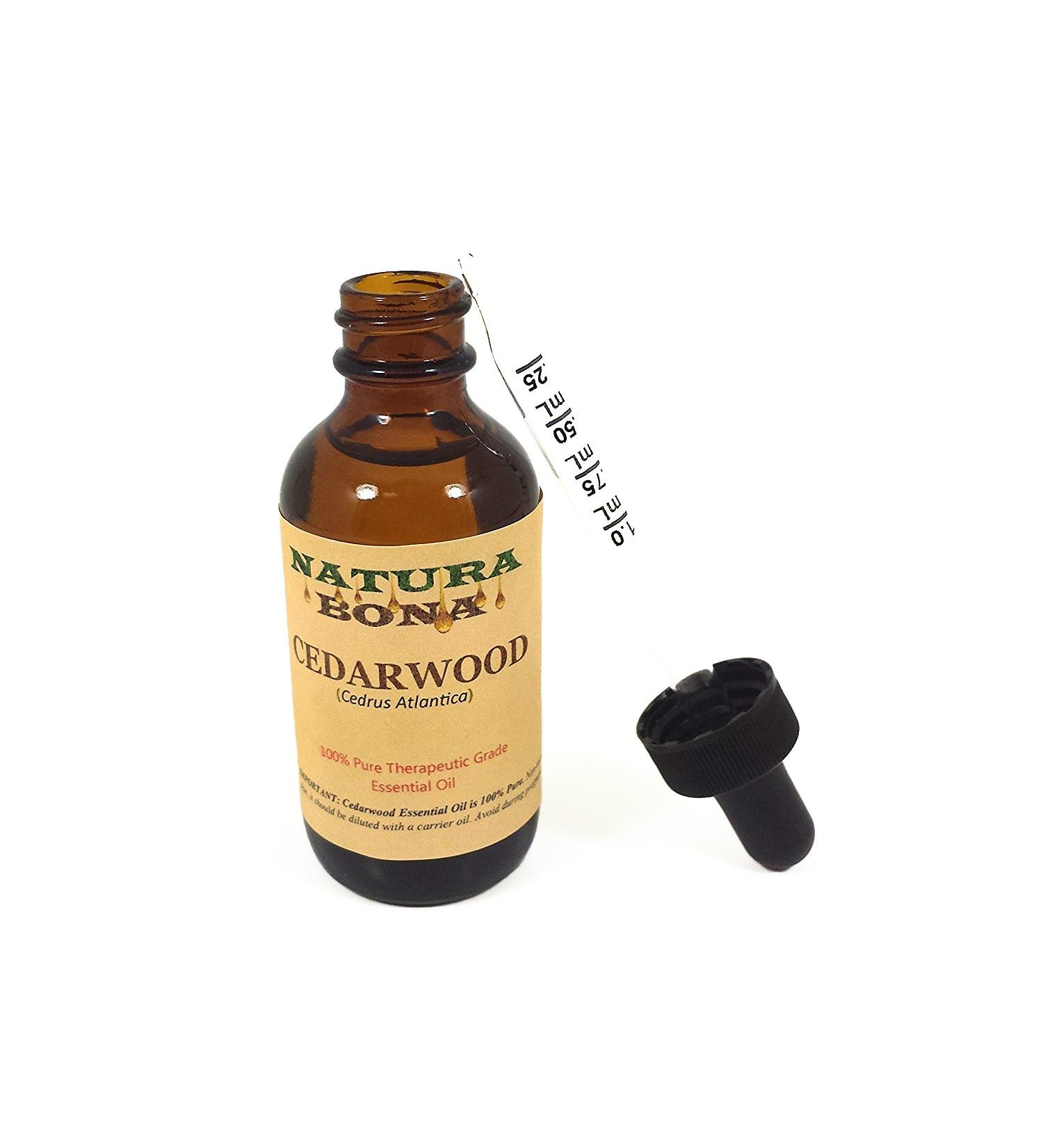 Pure Cedarwood Essential Oil 2 OZ / 60 ML in Amber Glass Graduated Dropper Bottle. Premium Therapeutic Grade Texas Cedarwood Oil. Use in Diffuser Aromatherapy. - Buy Online on GoSupps.com