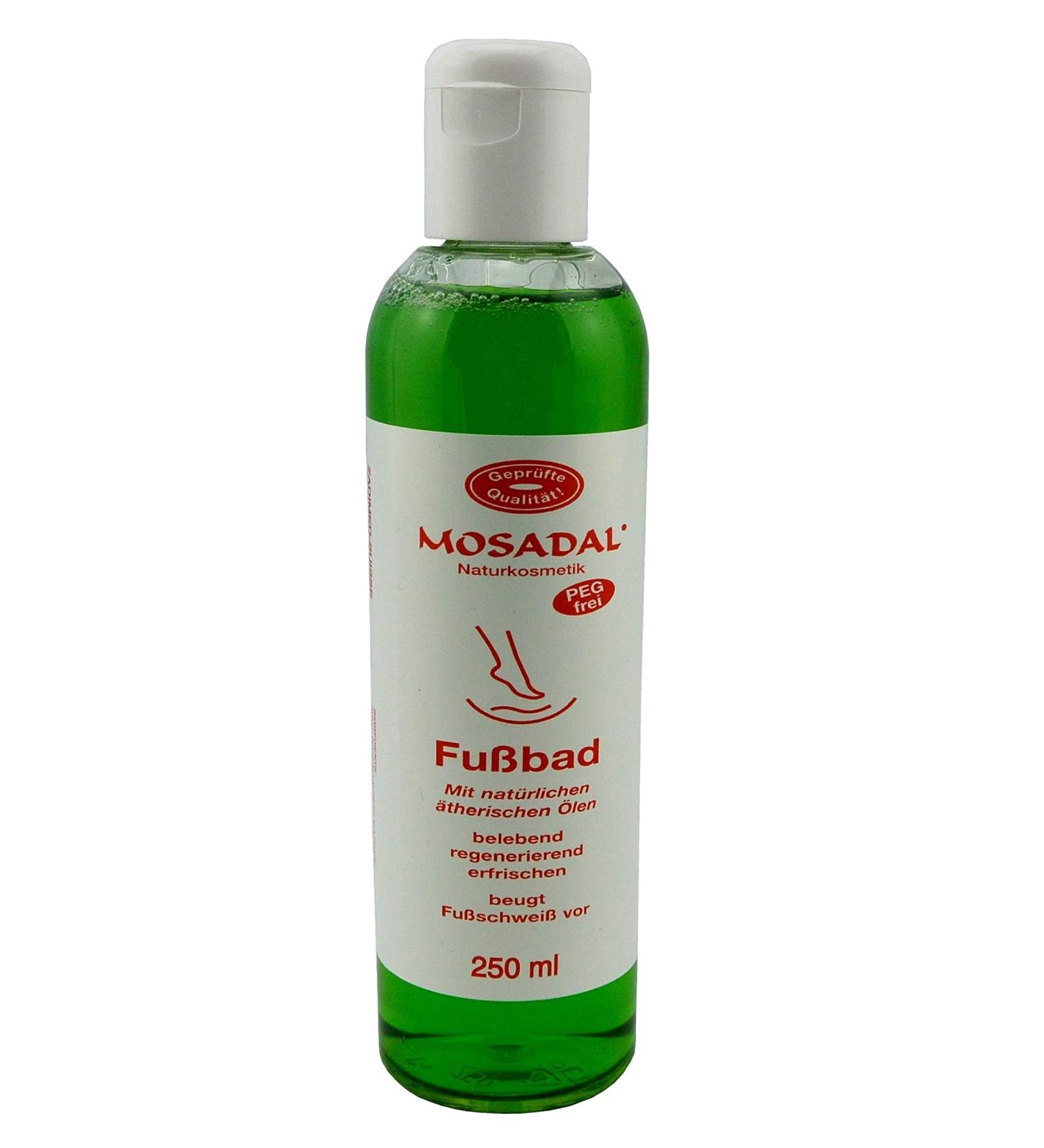Mosadal foot bath 250ml lotion PEG-free with natural essential oils prevents foot sweat invigorating - regenerating - refreshing