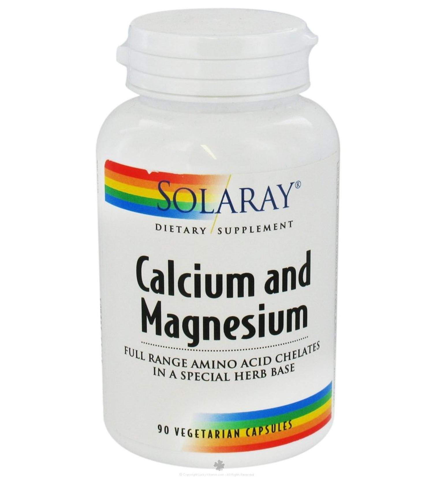 Calcium & Magnesium - Full Range Amino Acid Chelates in a Special Herb Base (90 Capsules)