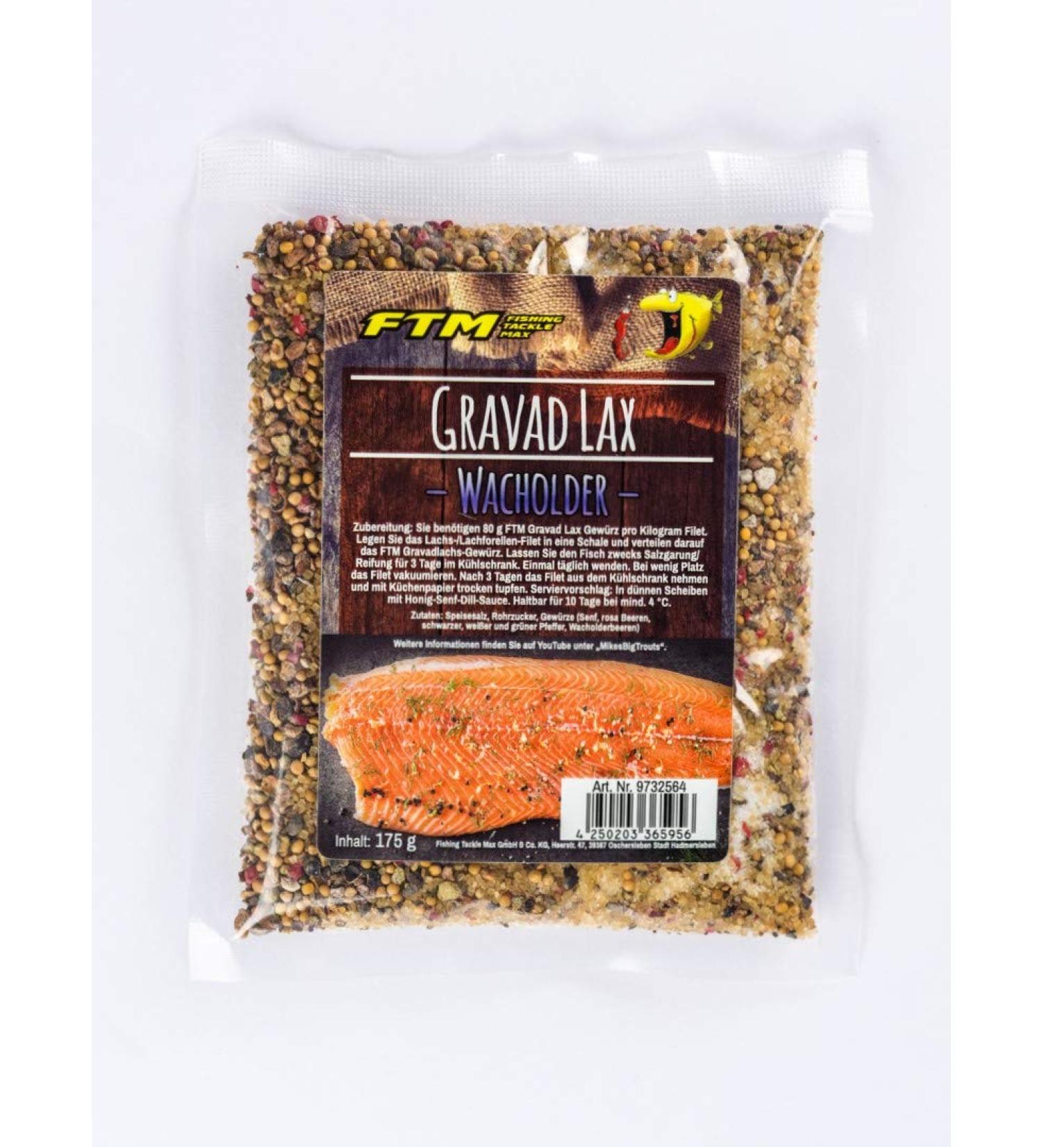 Ftm gravadlachs stain stains spice mixture juniper of Michael Kahlstadt (Mikesbigtrouts) trout salmon trout salmon smoke inh. 175g 9732563