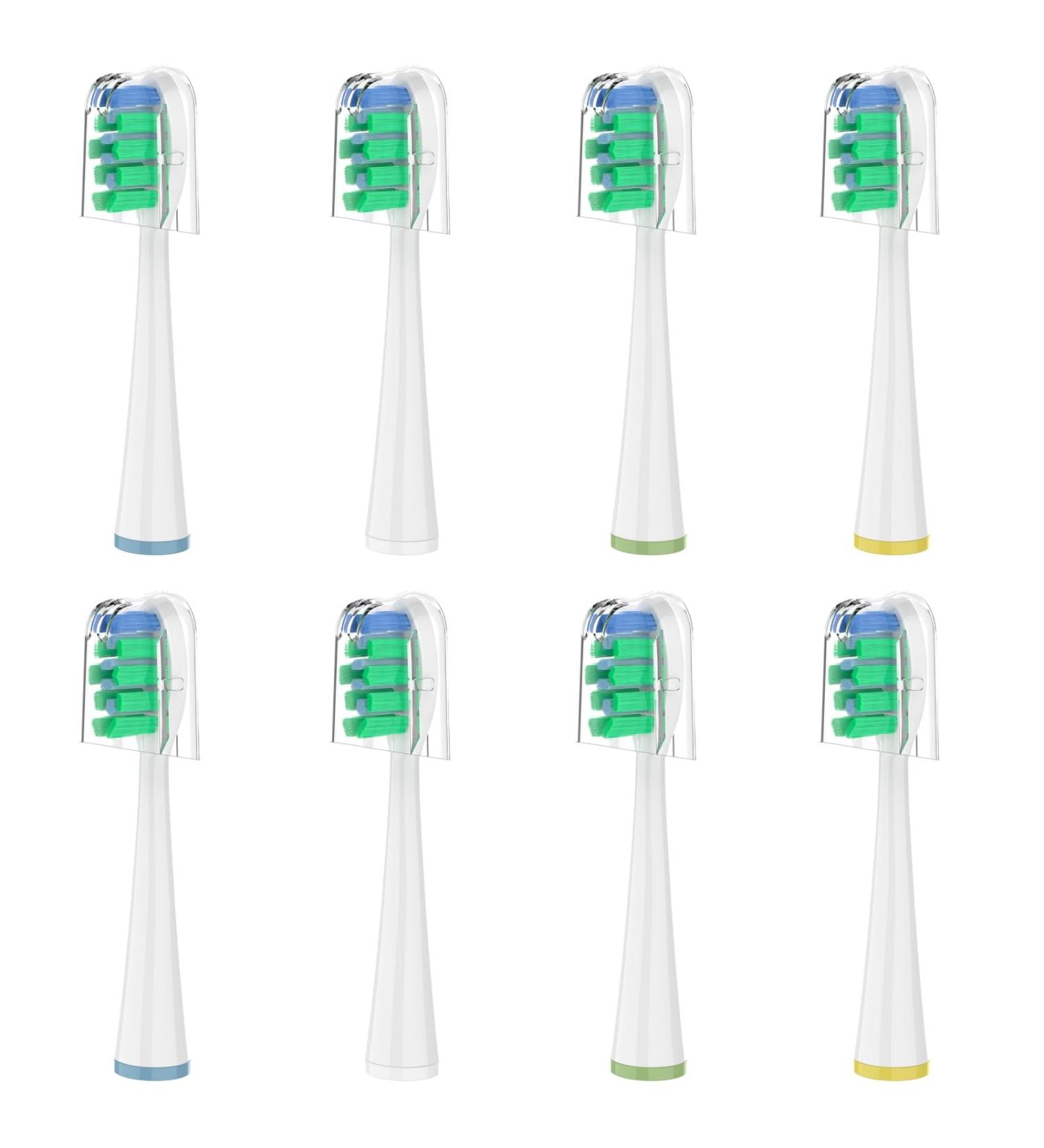 Replacement Brush Heads for 2023 Waterpik Sensonic Toothbrush - 8 Count with Covers Compact & White - Buy Online on GoSupps.com