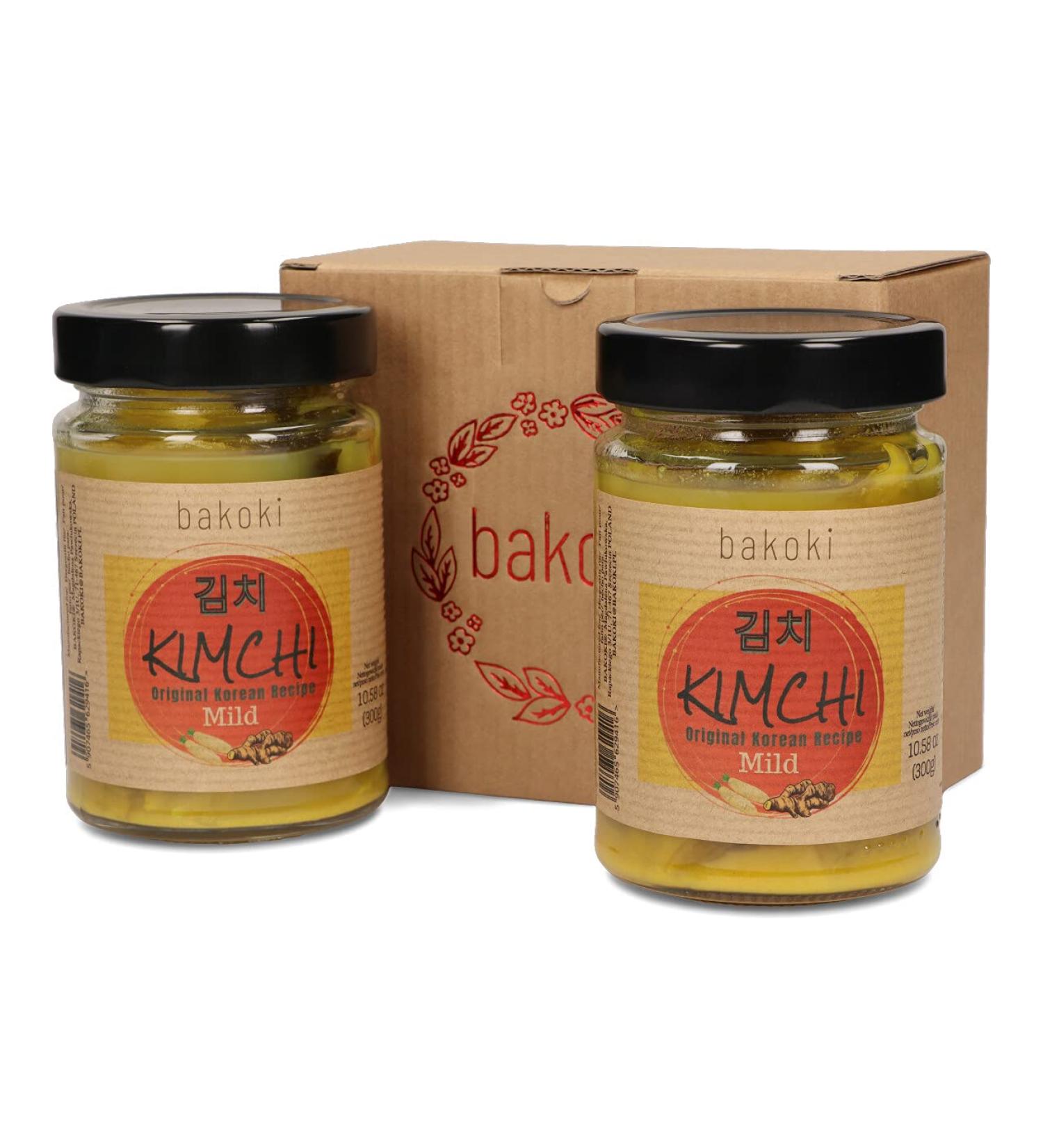 Buy Bakoki KIMCHI MILD with Turmeric - Authentic Korean Recipe (2 x 300g) - International Shipping Available - Buy Online on GoSupps.com