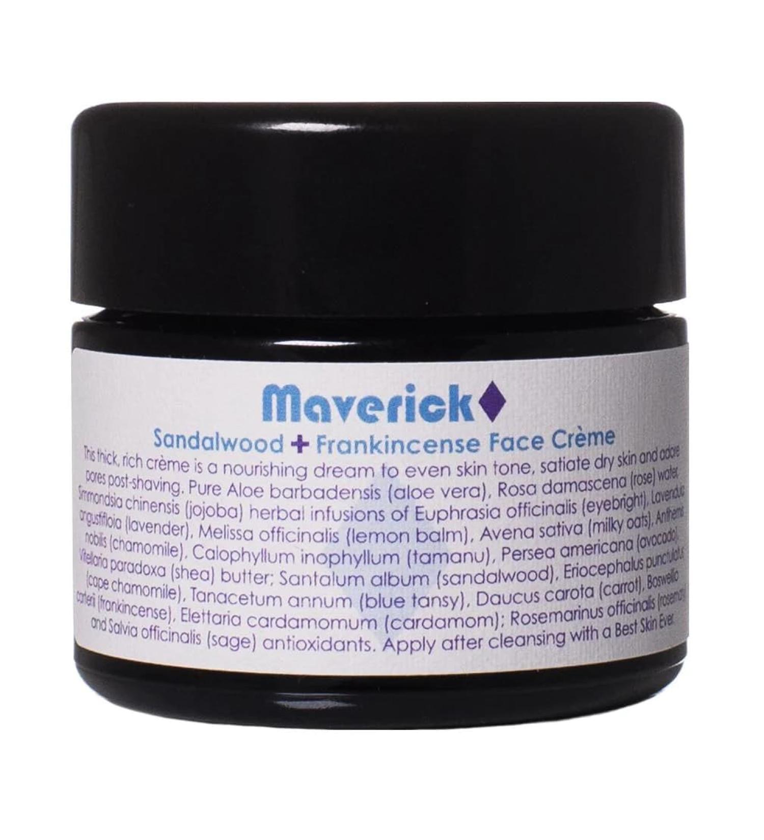 LIVING LIBATIONS - Organic Maverick Face Creme | Natural Wildcrafted Vegan Clean Beauty (1.7 oz | 50 ml) 1.7 Ounce (Pack of 1)