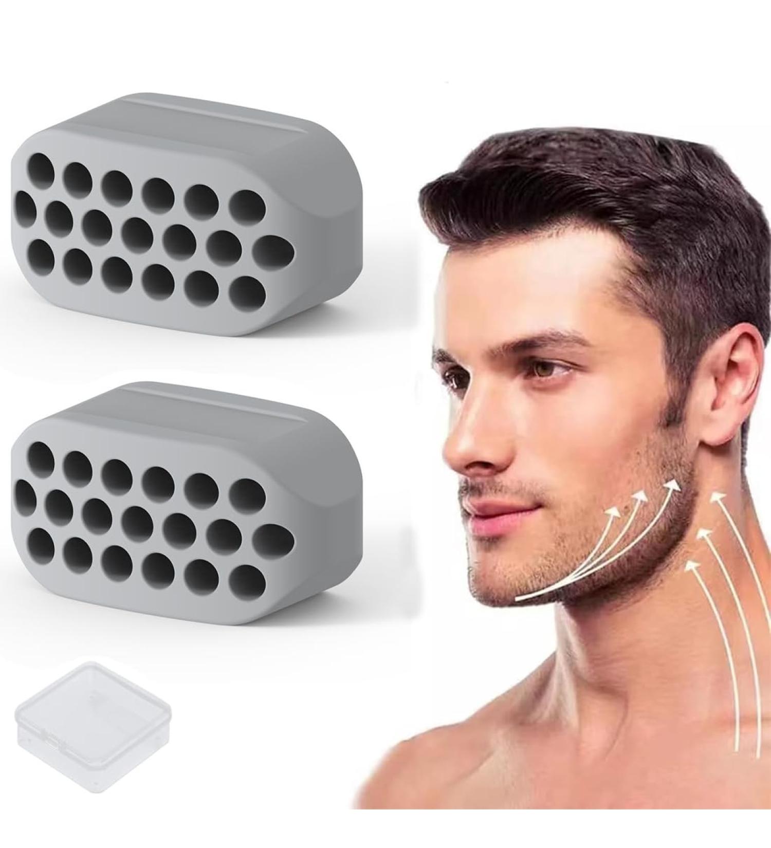 WKRTDY Set of 2 Muscle Trainers with Box for Jaw and Neck - Chewing Tools for Strengthening and Tightening Facial Lines - Ideal for Jaw and Neck Training - Buy Online on GoSupps.com