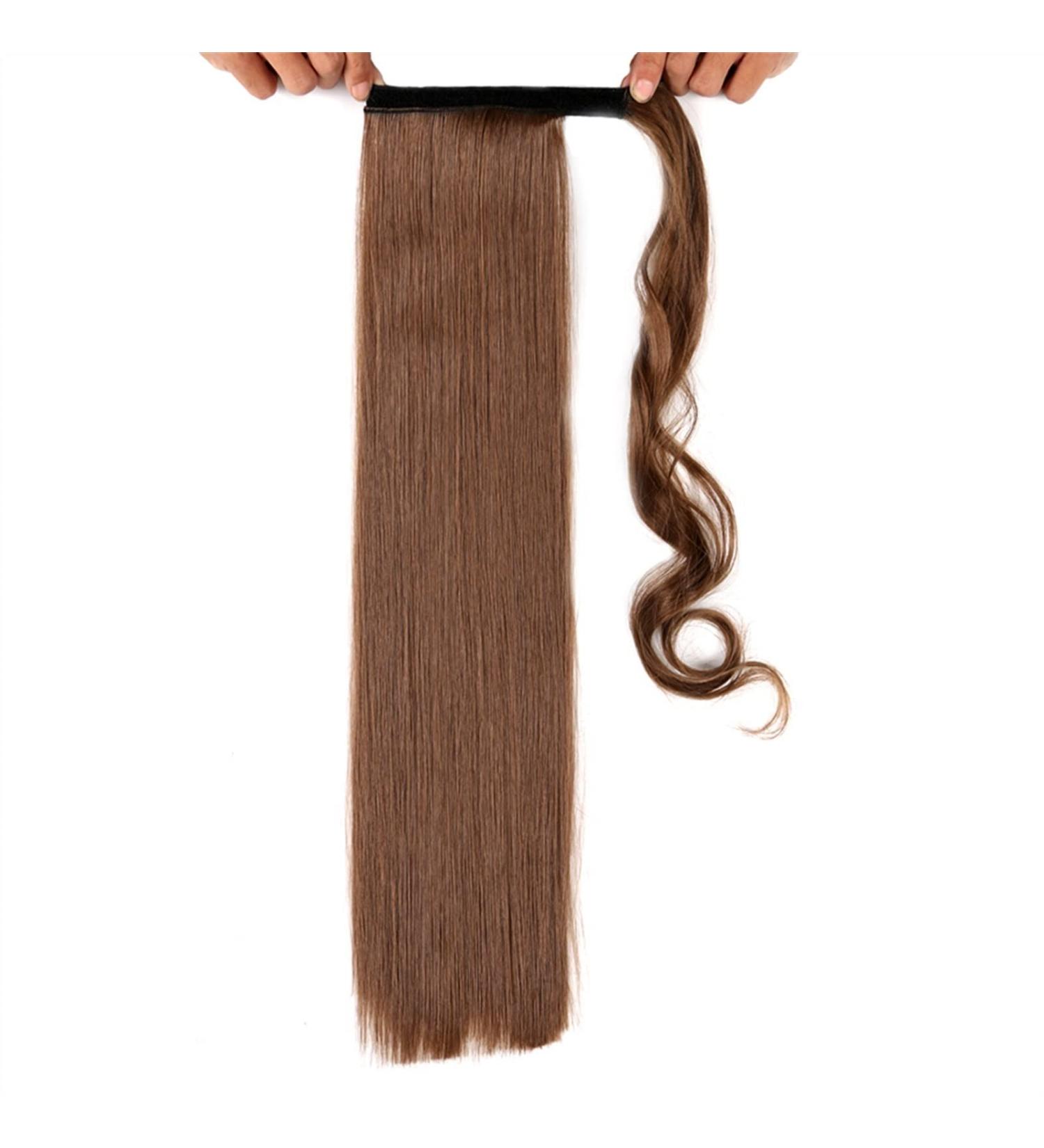Hair Bun 22 Inch Long Straight Synthetic Ponytail Hair Extensions Wraparound Ponytail Women Hair Accessory Hair Bun Hair Extension Hair Piece (Color : Straight Size : 10) 10 Straight - Buy Online on GoSupps.com