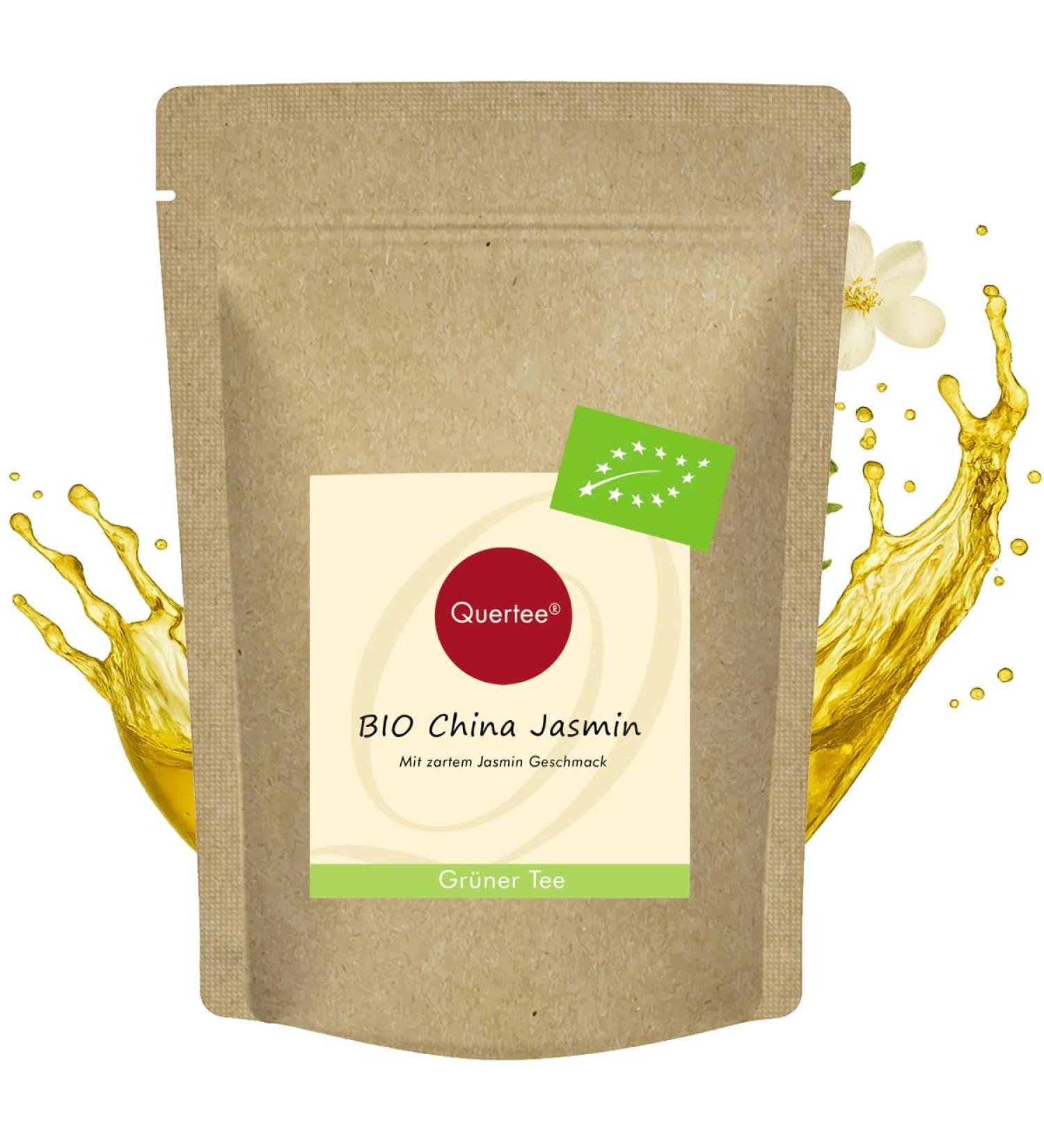  Quertee Quertee Organic Green Tea "China Jasmine" with a delicate jasmine flavor Organic tea 100g from Quertee - Buy Online on GoSupps.com