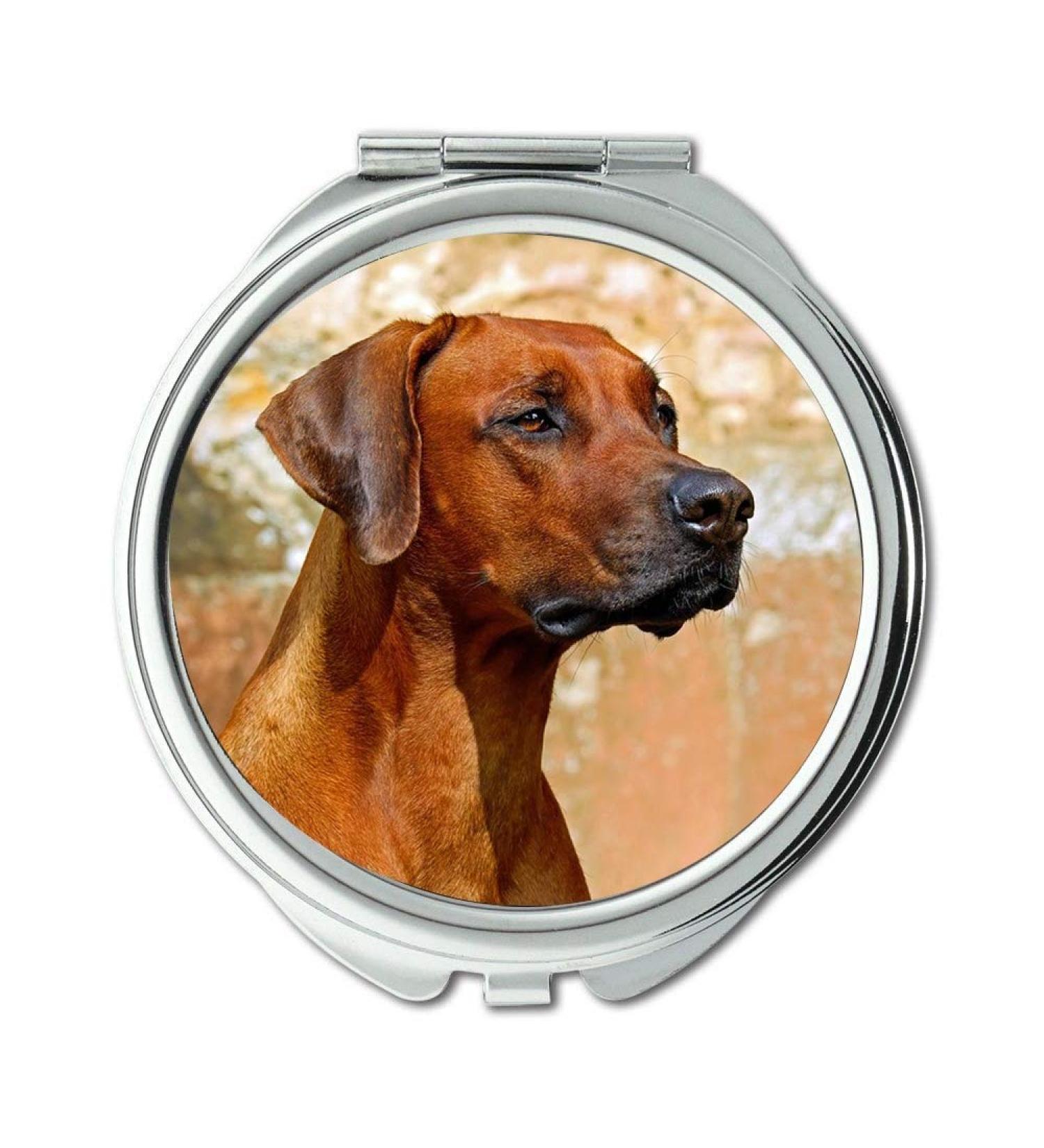 Mirror makeup mirror Rhodesian Ridgeback Dog Guard Dog Purebred Dog pocket mirror portable mirror - Buy Online on GoSupps.com