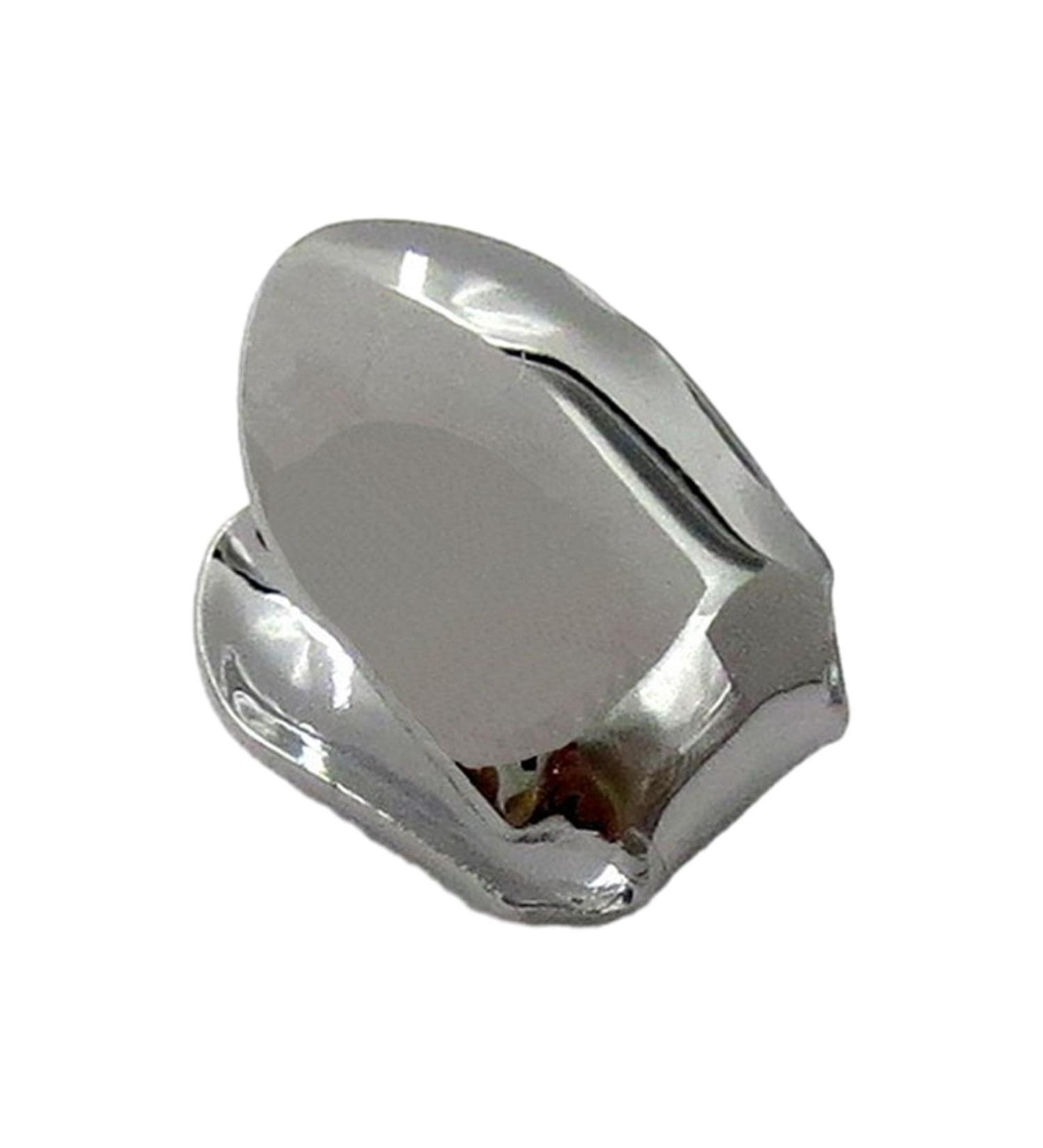 Gold Teeth Caps | 14k Gold Small Single Tooth Top Plain Single Tooth Caps Realistic Fake Teeth Grills Stylish Tooth Caps and Mouth Grills for Men and Women Black Tarnish - Buy Online on GoSupps.com