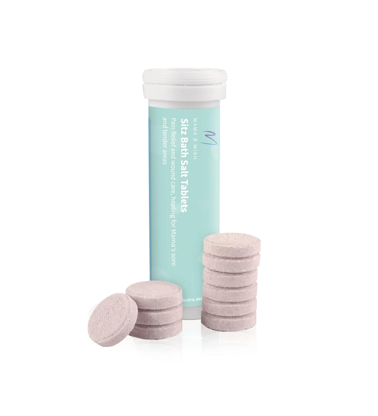 Sitz Bath Salt Tablets for Postpartum Care - Pack of 10 | Natural Postpartum & Hemorrhoids Recovery Soak - Buy Online on GoSupps.com