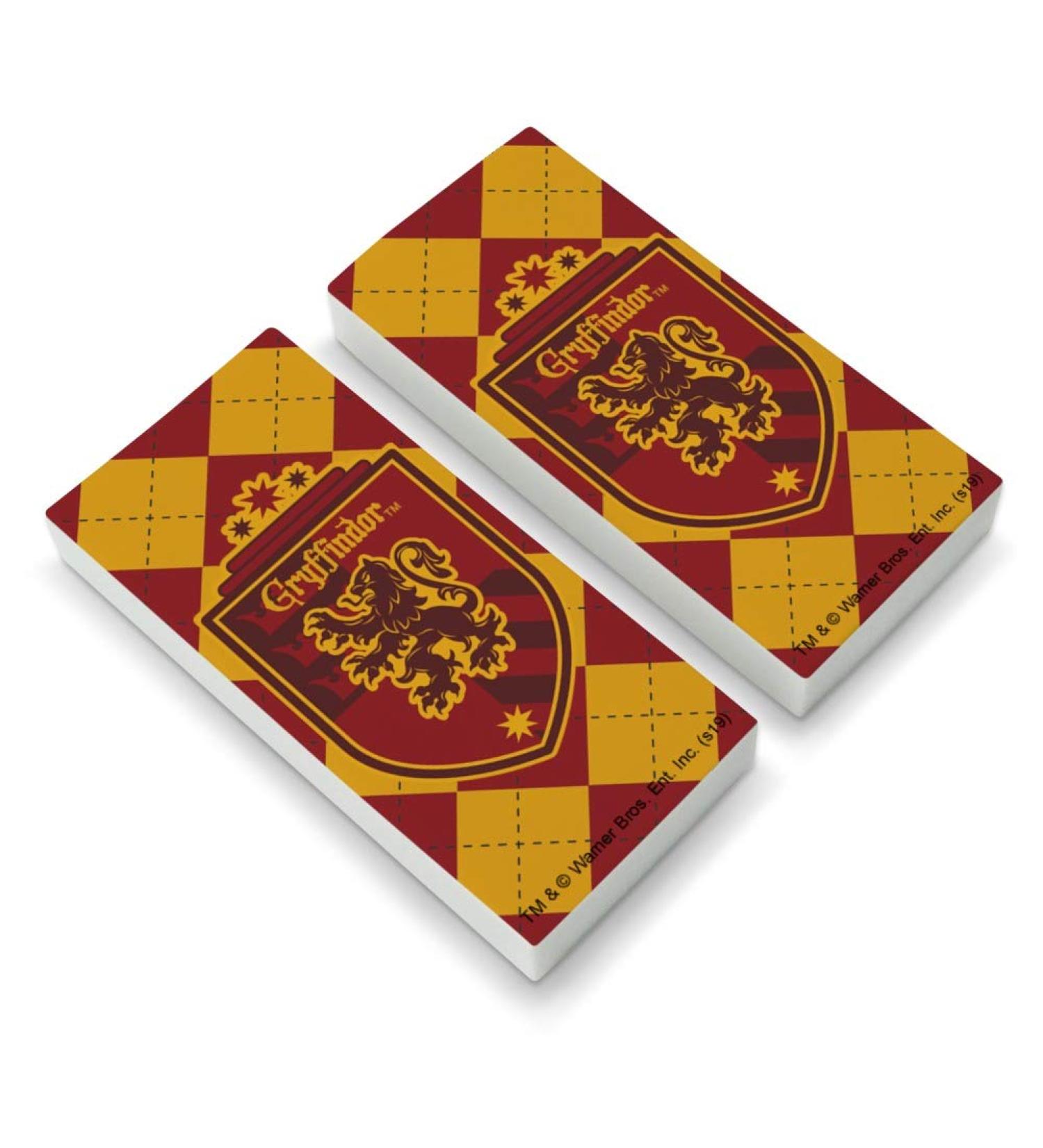 Harry Potter Gryffindor Plaid Sigil Eraser Set - Pack of 2 | Officially Licensed Merchandise - Buy Online on GoSupps.com