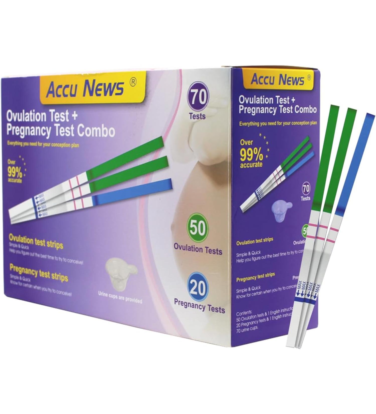Accu News Ovulation Test Plus Pregnancy Test Combo - Buy Online on GoSupps.com