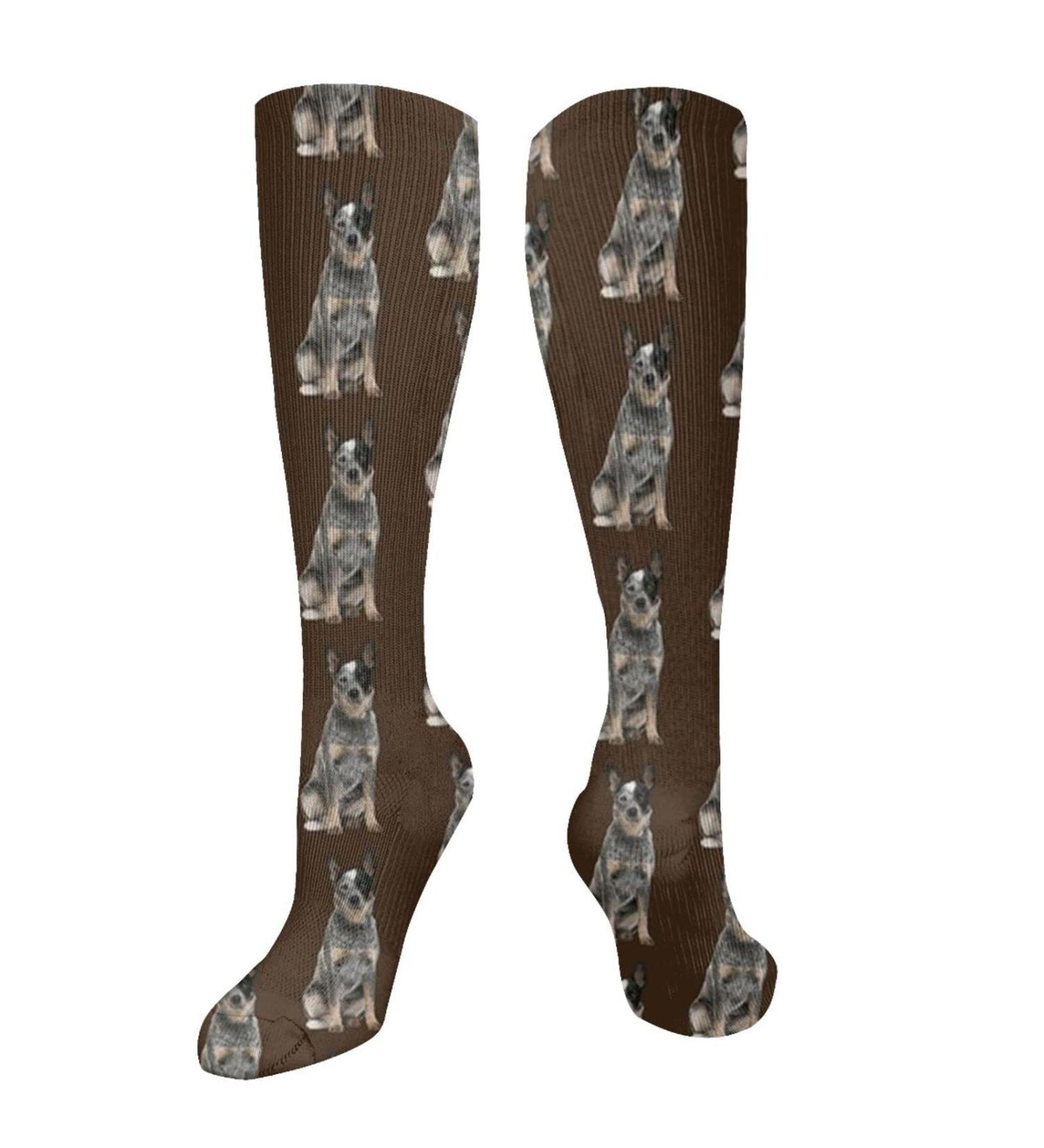 Australian Cattle Dog Compression Socks for Men & Women - 15-20 mmHg Circulation Support for Running & Cycling - Buy Online on GoSupps.com