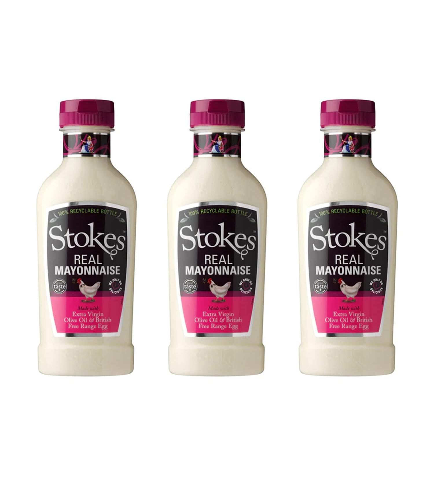 Stokes 3 x Real Mayonnaise in Squeezy Bottle 420g