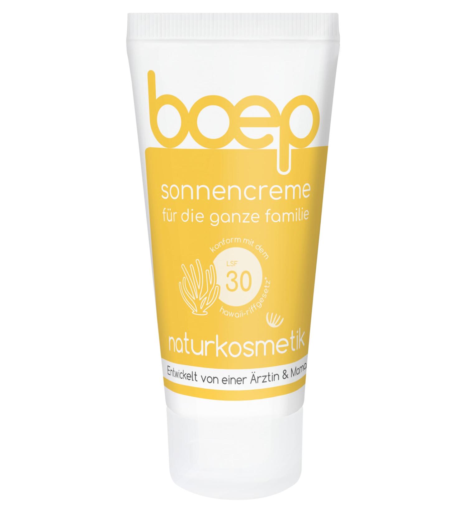 boep boep Sunscreen SPF30 | Mineral Sun Protection for Babies Children and Adults | With Zinc Oxide & No Chemical UV Filter Phthalate Free & DHHB Free | Vegan Natural Cosmetics In - Buy Online on GoSupps.com