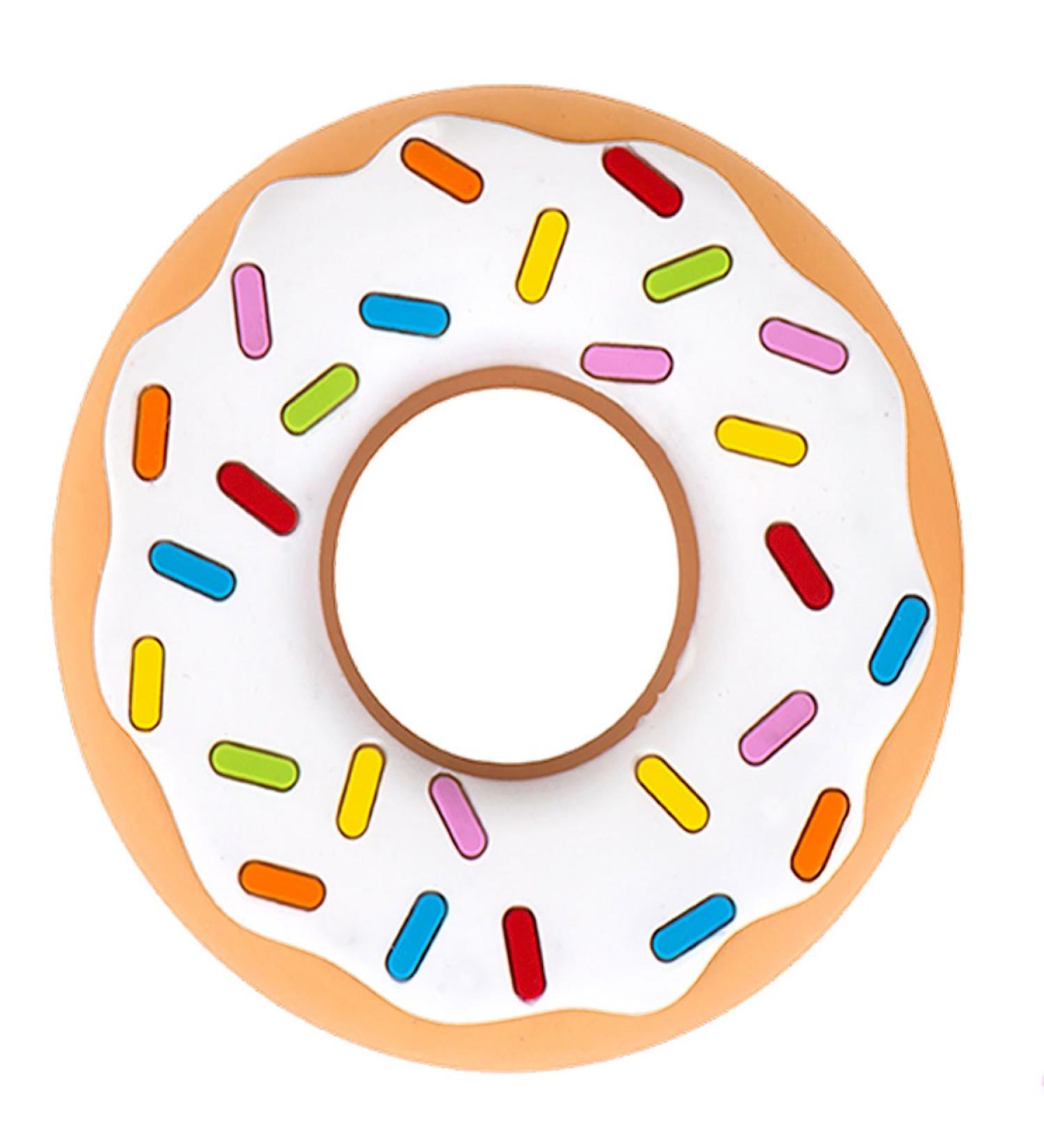 Silli Chews Vanilla Donut Silicone Teether | Baby Teething Toy for Pain Relief | Cold or Frozen Teething Ring for Infants and Toddlers - Buy Online on GoSupps.com