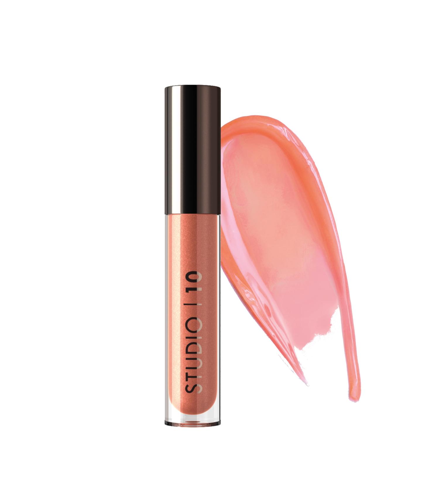Studio 10 Perfecting Lip Balm Triple Action Moisturizing Tinted Lip Balm Ultimate Treatment for Hydrated Plump Lips Wearable Peach Tint - Buy Online on GoSupps.com