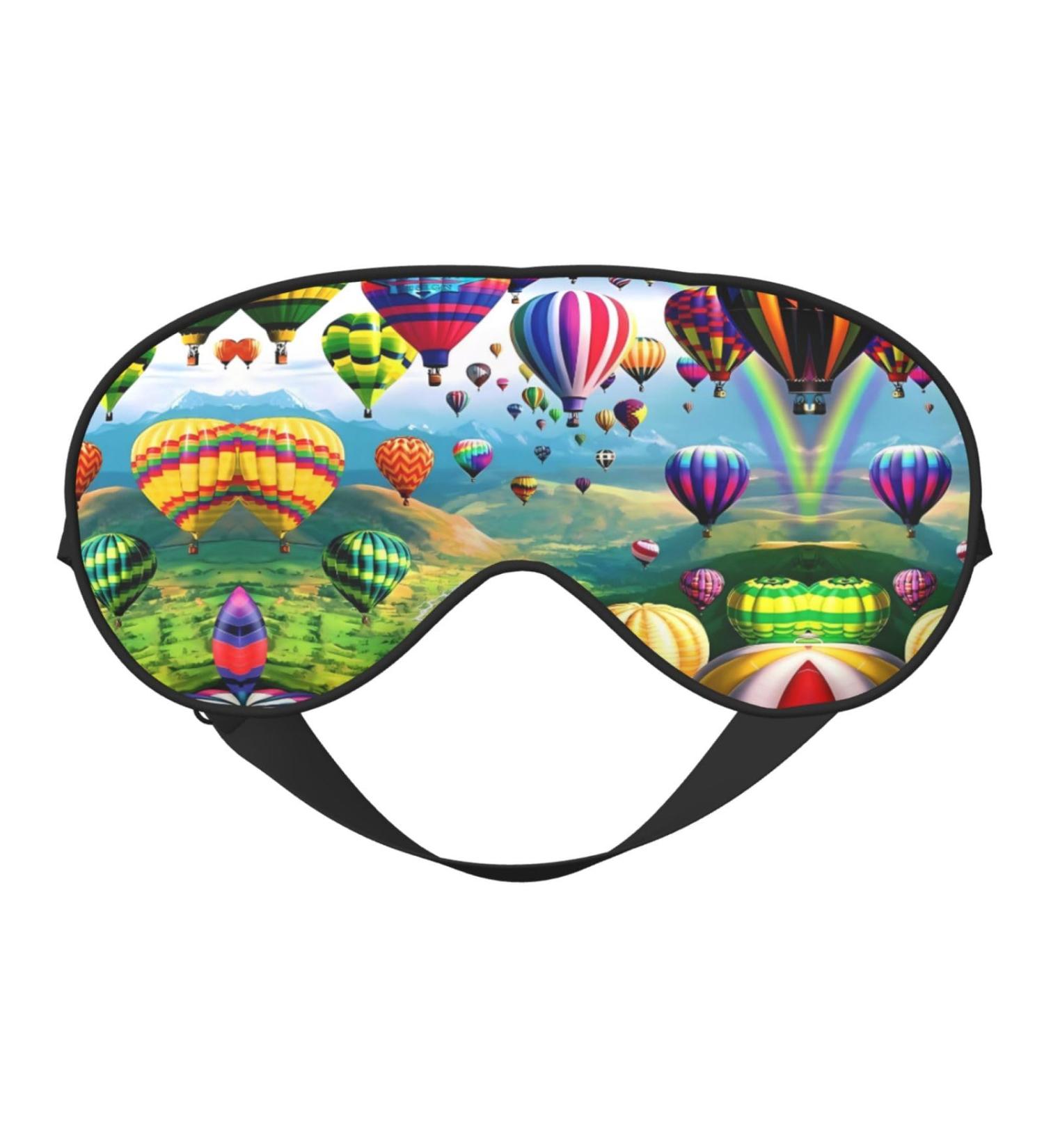 Shop Hot Air Balloons Eye Mask - Soft Adjustable Comfort for Men & Women | International Shipping Available - Buy Online on GoSupps.com