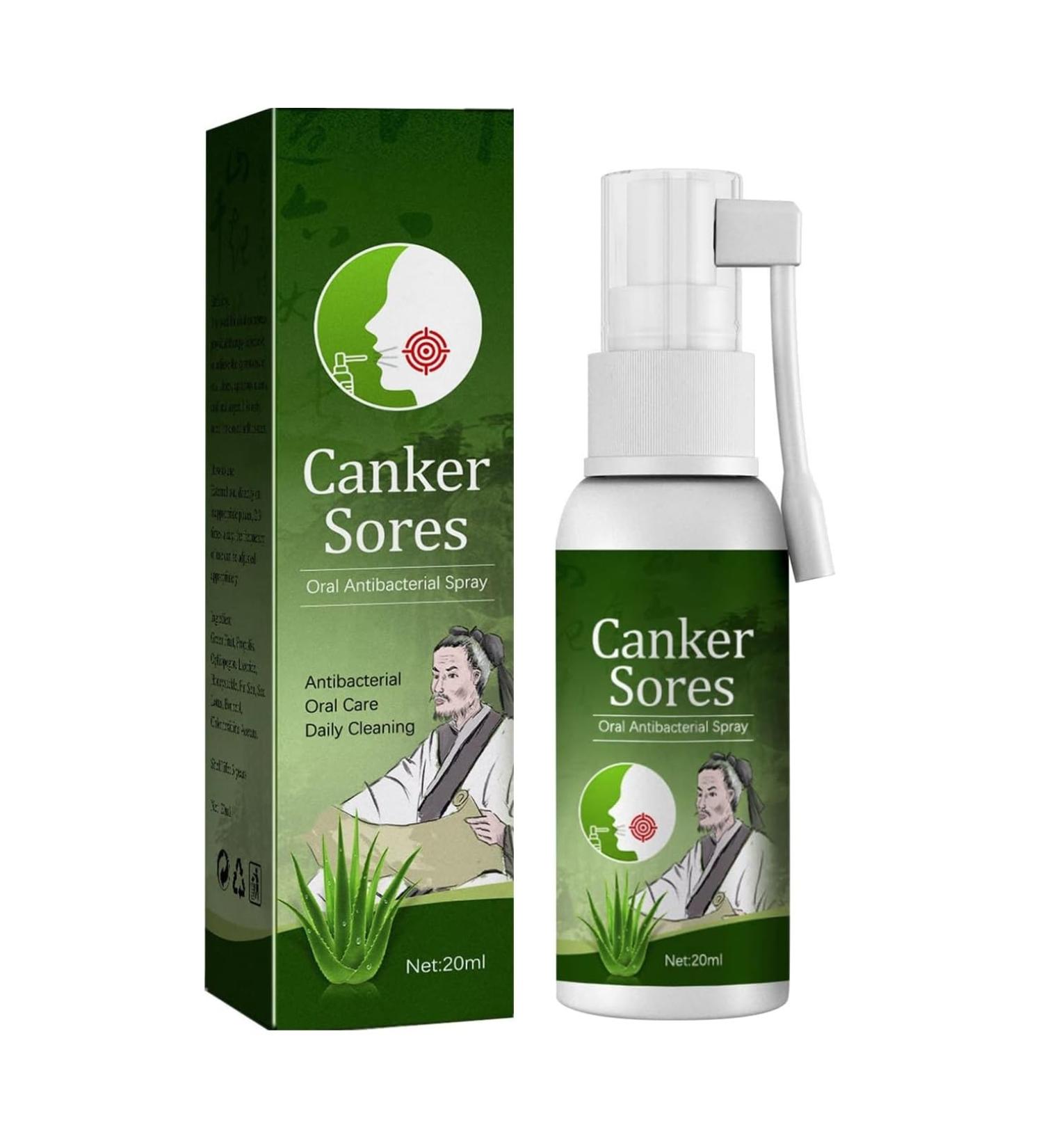Antiviral Oral Ulcer & Canker Relief Spray 20ML - Herbal Breath Freshener - Buy Online on GoSupps.com