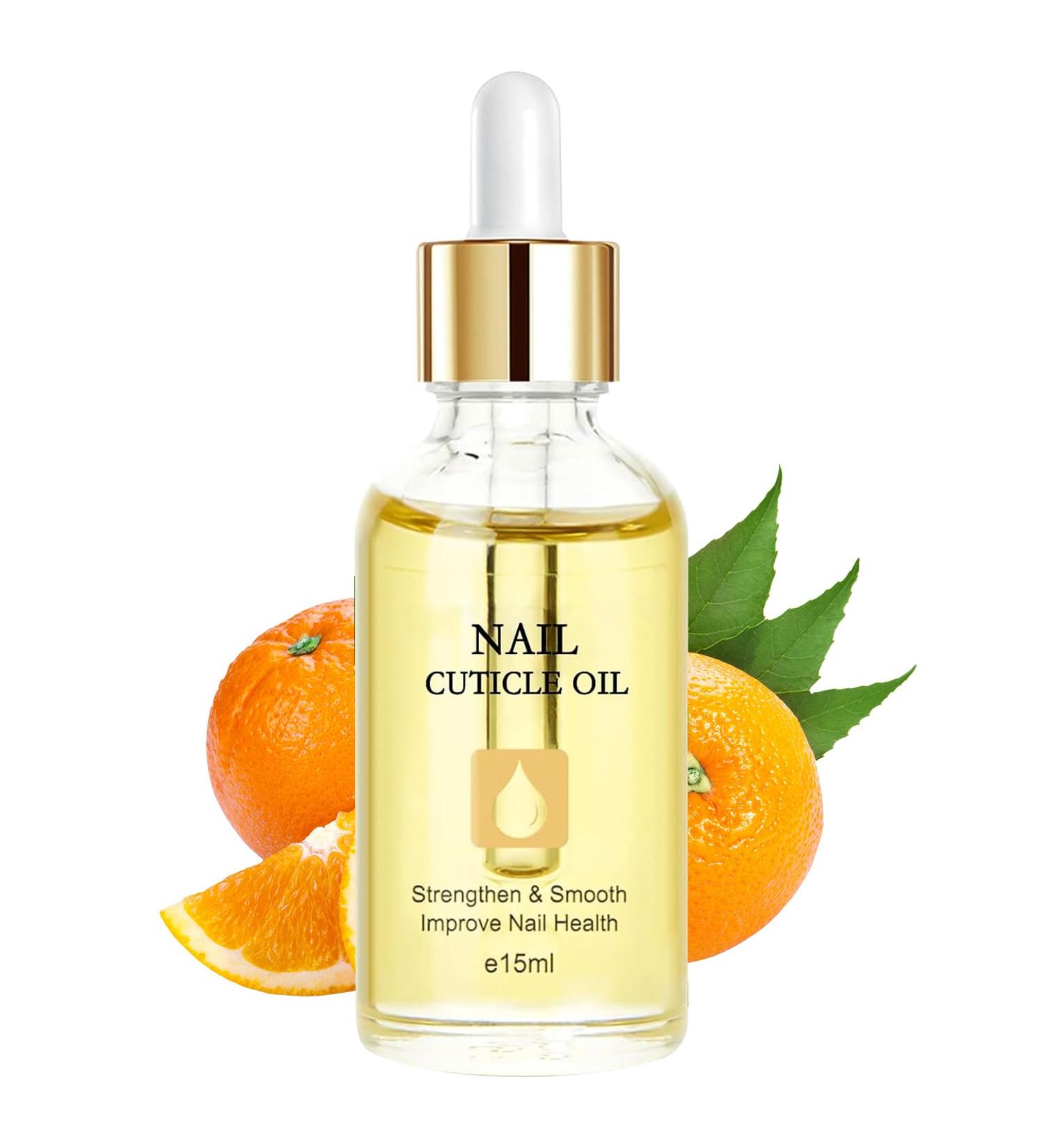 Nail Cuticle Oil for Nail Care - Cuticle Oil with Organic Vitamin E & B Cuticle Oil for Nails Nail Oil Soothe Moisturize with Dropper Design to Prevent Nail Cracking and Dry Orange - Buy Online on GoSupps.com