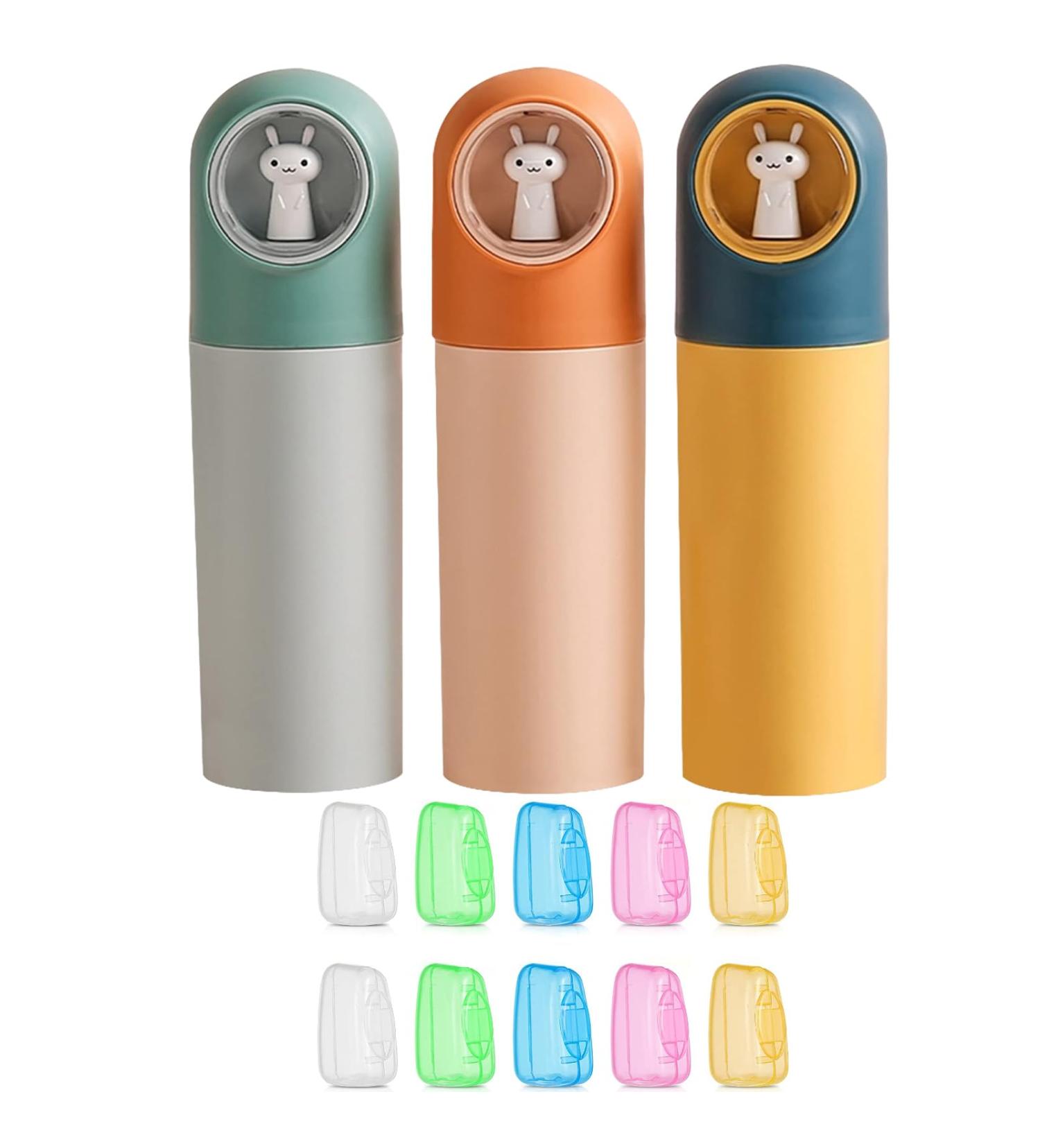 Buy Suuwwn Children s Travel Toothbrush Set - 3-Piece Travel Case & Mouthwash Cup for Camping Hiking & Home - Creative Toothbrush Cover - Buy Online on GoSupps.com