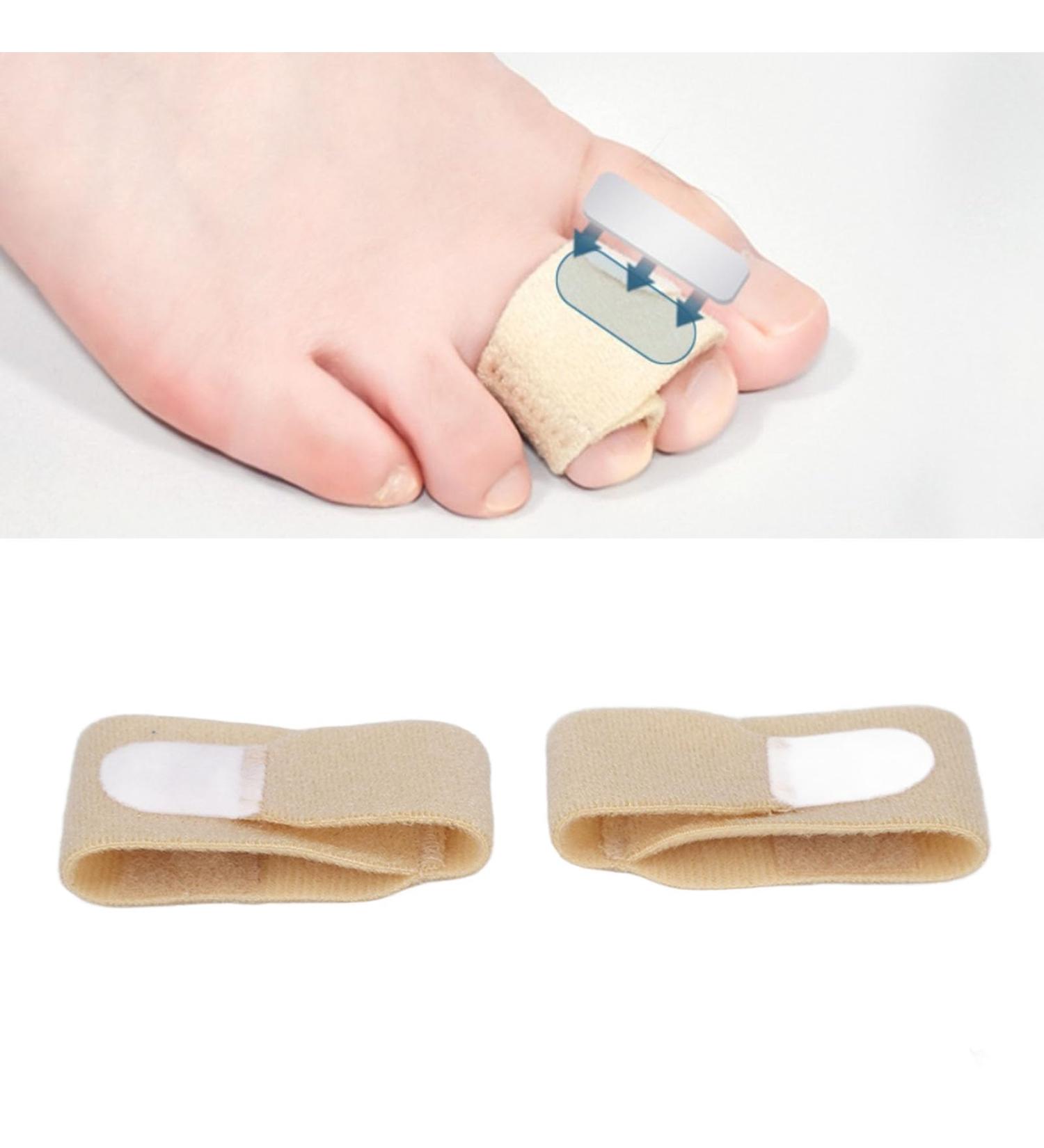 Hammer Toe Straighteners - 2pcs Toe Corrector Straps for Bent and Curled Toes (Small Size) - Buy Online on GoSupps.com