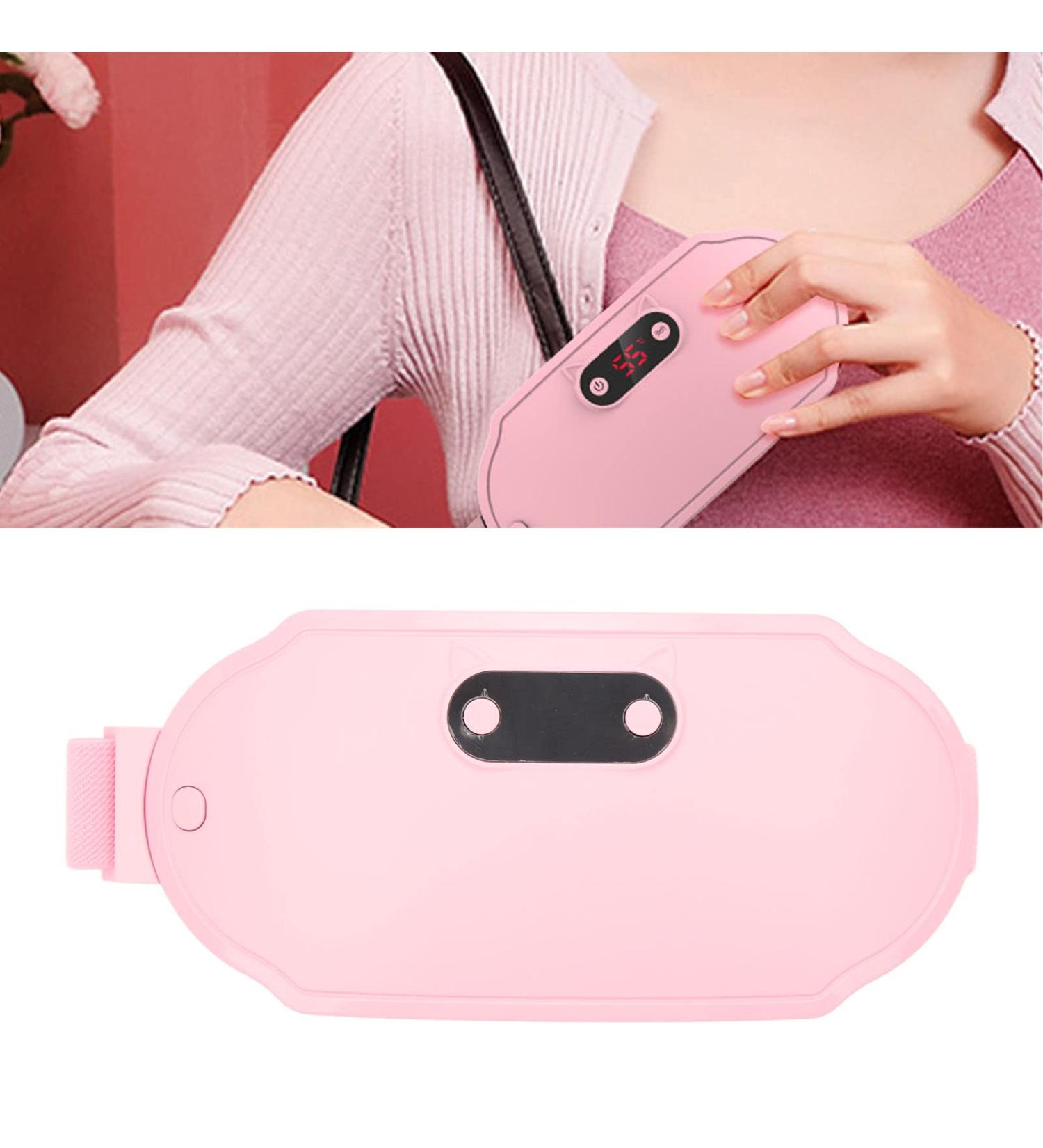 Portable Wireless Menstruation Heating Pillows - USB Rechargeable Vibration & Heat for Cramps Relief | 6 Levels for Back Pain & Uterus Massage - Buy Online on GoSupps.com