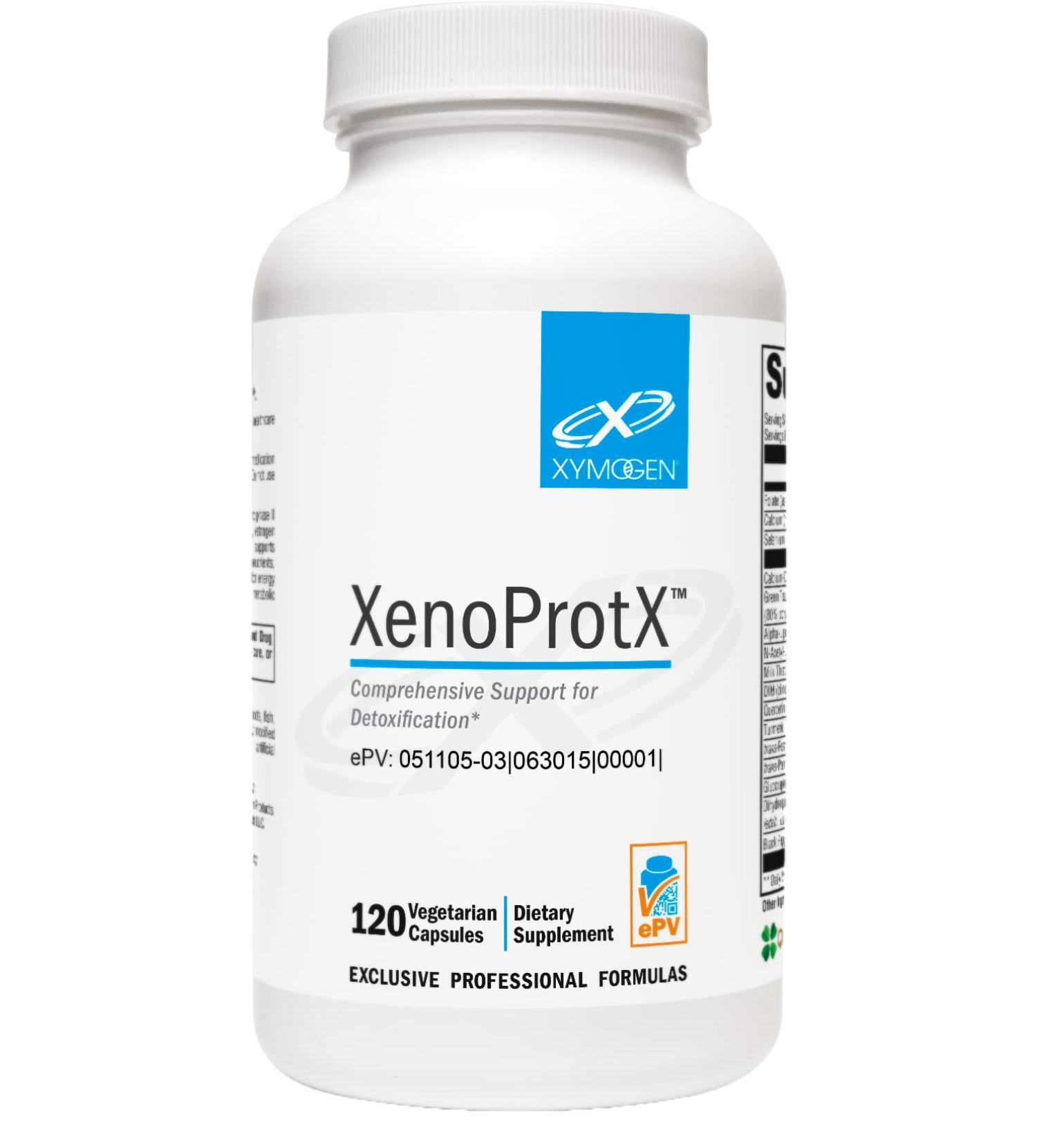 XYMOGEN XenoProtX - Estrogen Metabolism Support + Xenoestrogen Detox - Liver Health and Detox Supplement (120 Capsules) - Buy Online on GoSupps.com