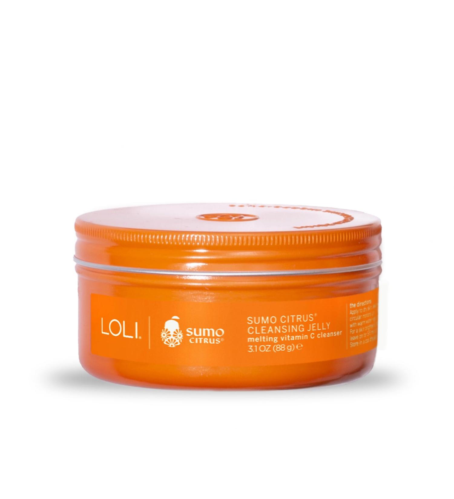 LOLI Beauty Sumo Citrus Cleansing Jelly | Vitamin C Cleanser | Clean Non-Toxic Zero Waste Skincare | 3.1 oz - Buy Online on GoSupps.com