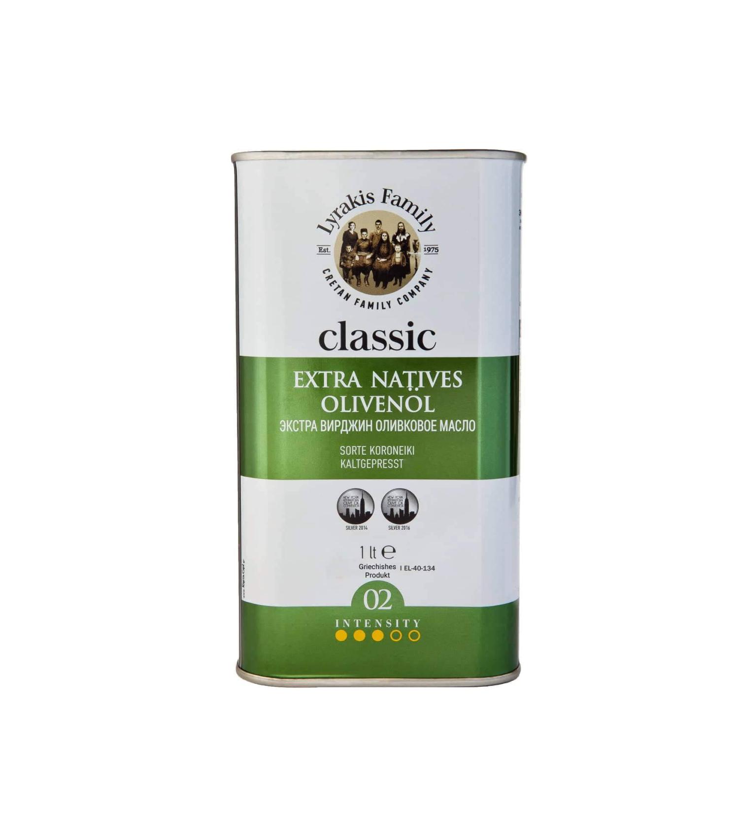 Lyrakis Family Crete Extra Virgin Olive Oil - Classic Cold Pressed 1 Liter - Premium Quality Authentic Taste - Buy Online on GoSupps.com