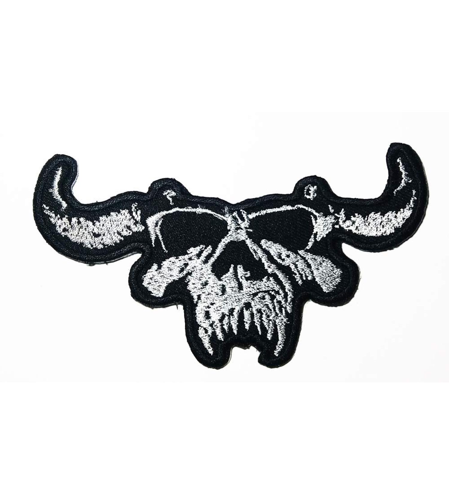Music D Skull Heavy Metal Gothic Metal Hard Rock Blues Rock Industrial Metal Band Logo Patch Embroidered Sew Iron On Patches Badge Bags Hat Jeans Shoes T-Shirt Applique