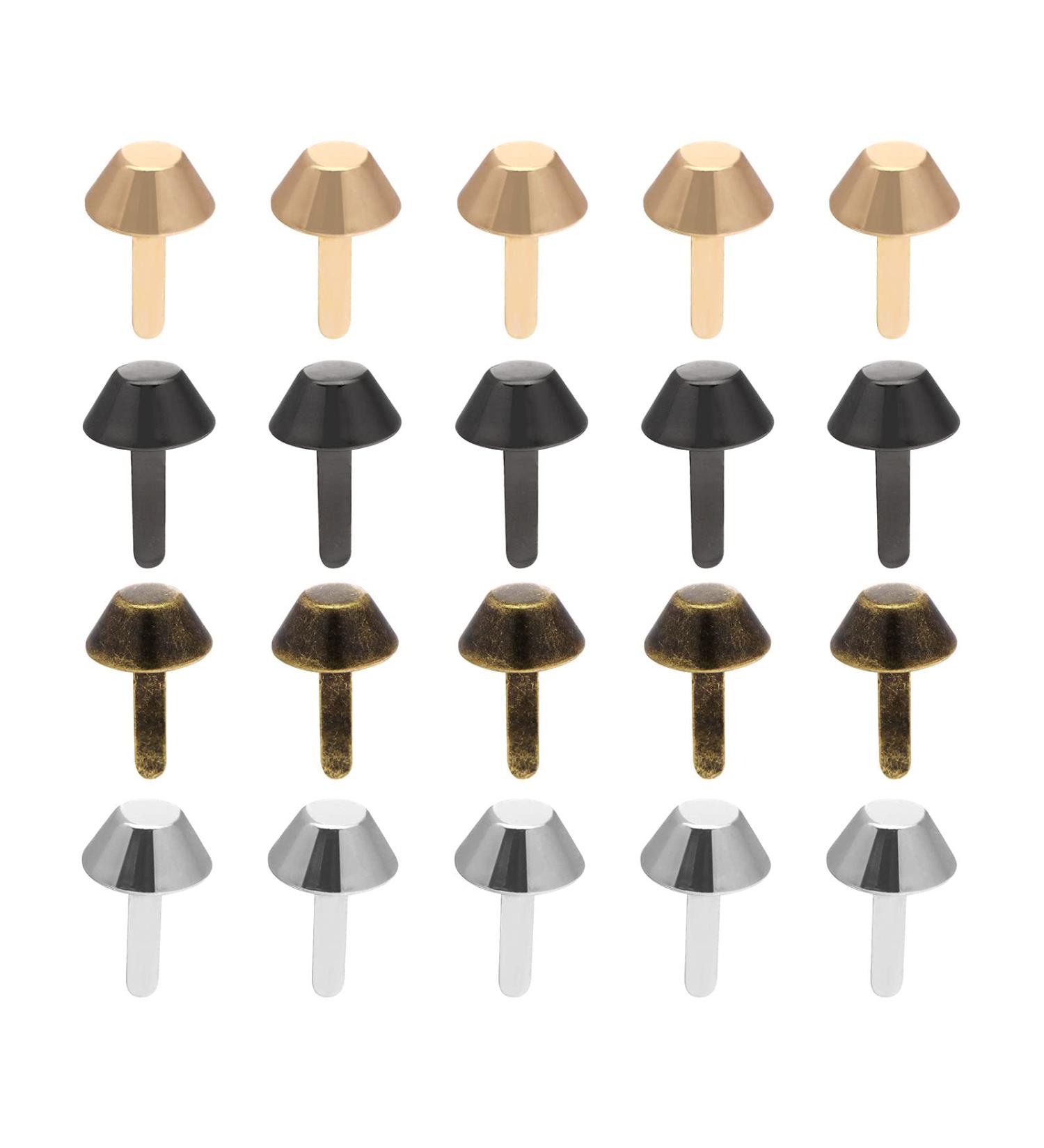 160PCS Metal Purse Feet Studs - DIY Leather Craft Accessories in 4 Colors - Buy Online on GoSupps.com