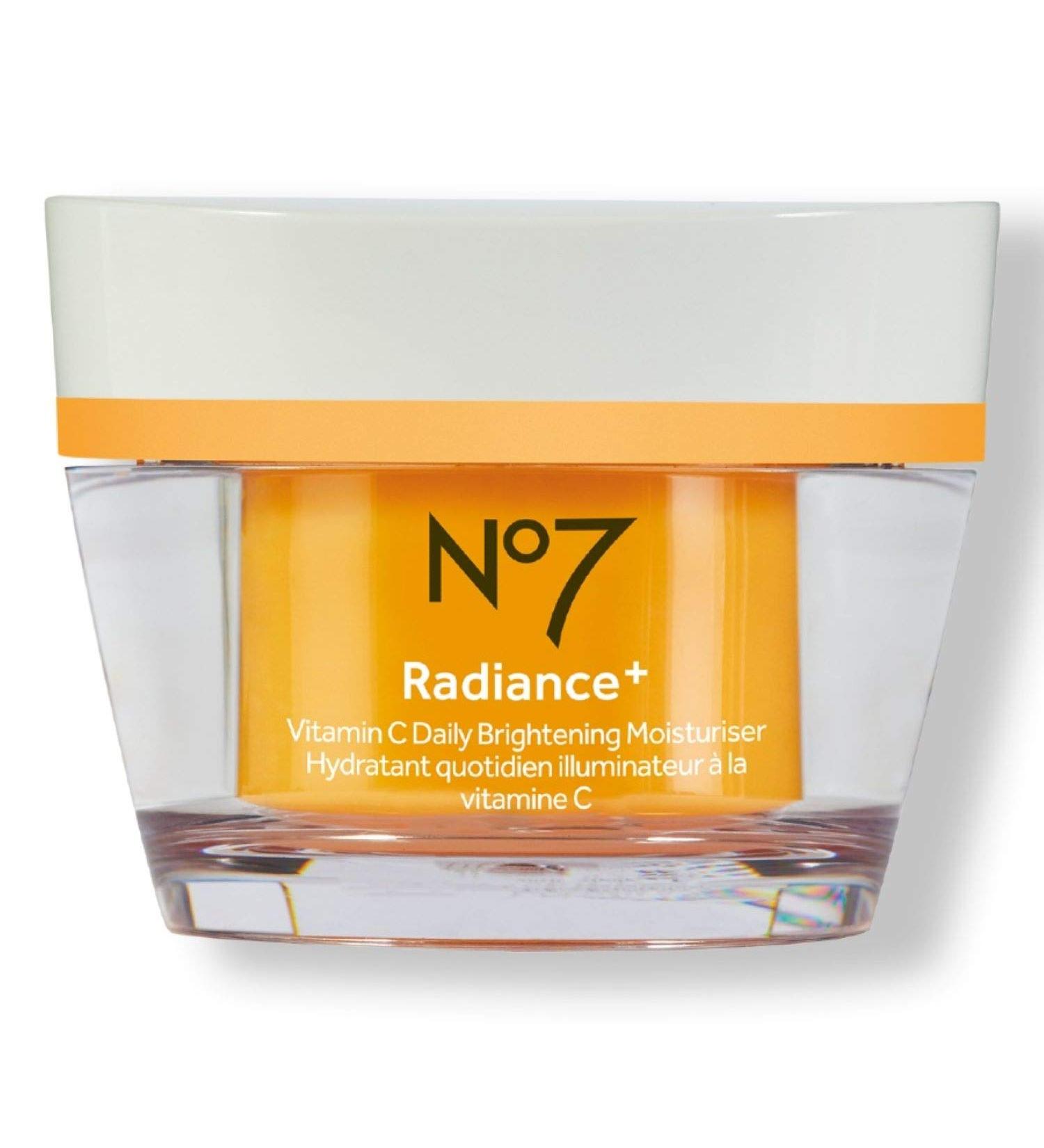 No7 Radiance + Vitamin C Daily Brightening Moisturiser Face Cream Day & Night 50ml
