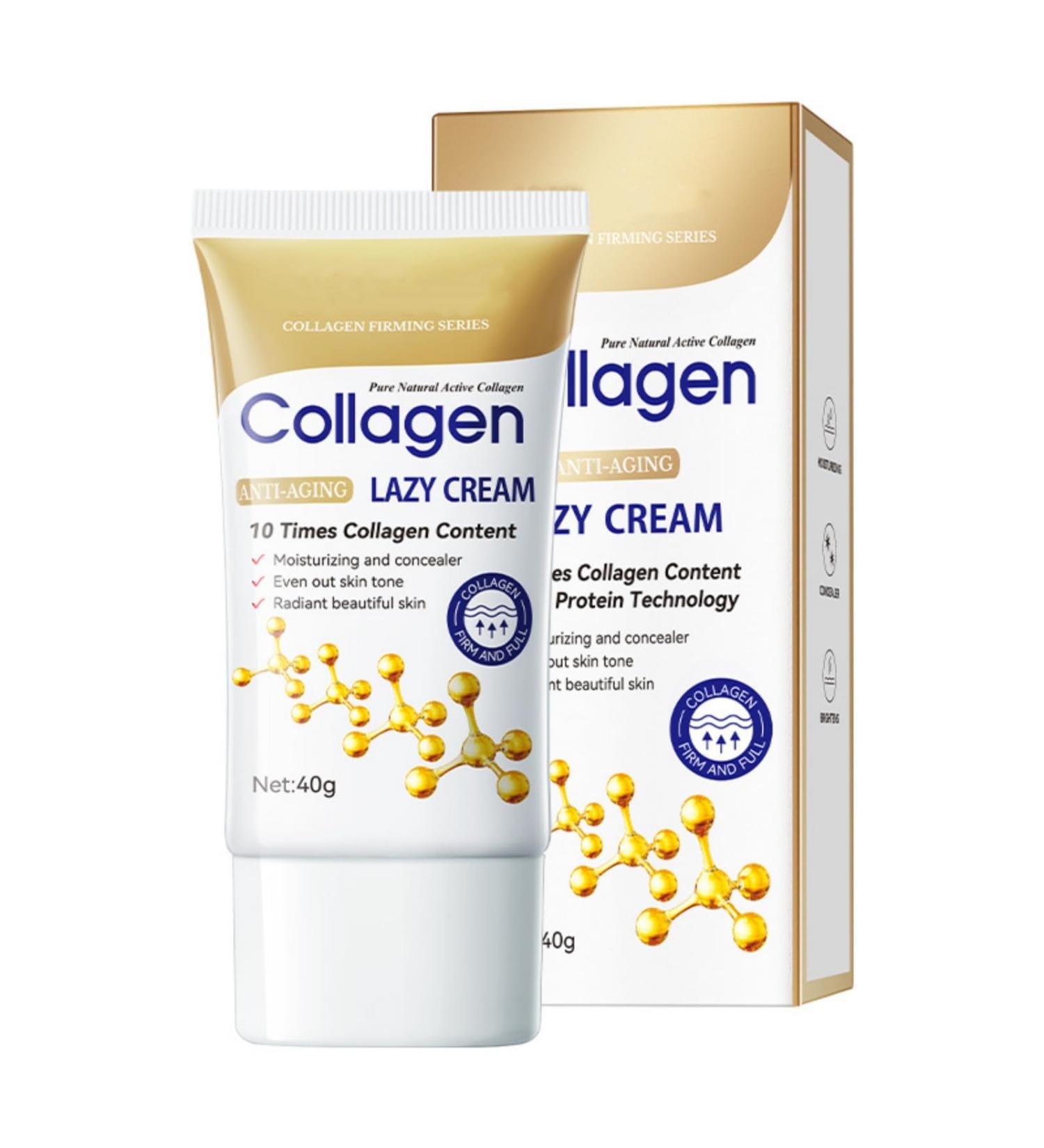 SANZHUAN Collagen Tone-Up Cream Anti-Aging Lazy BB Cream Tinted Moisturizer Concealer Makeup Base & Foundation for Women & Girls Full-Coverage Hide Pores Hydrating No-Makeup Finish - Buy Online on GoSupps.com