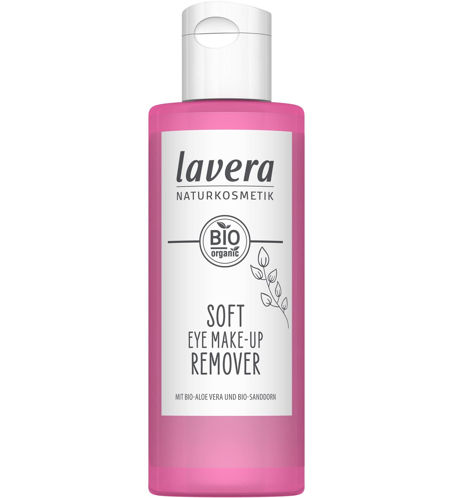 Lavera Soft Eye Make-up Remover 100ml | Vegan Gluten-Free & Organic | Gentle Formula for Sensitive Eyes - No Silicones or Mineral Oil - Buy Online on GoSupps.com